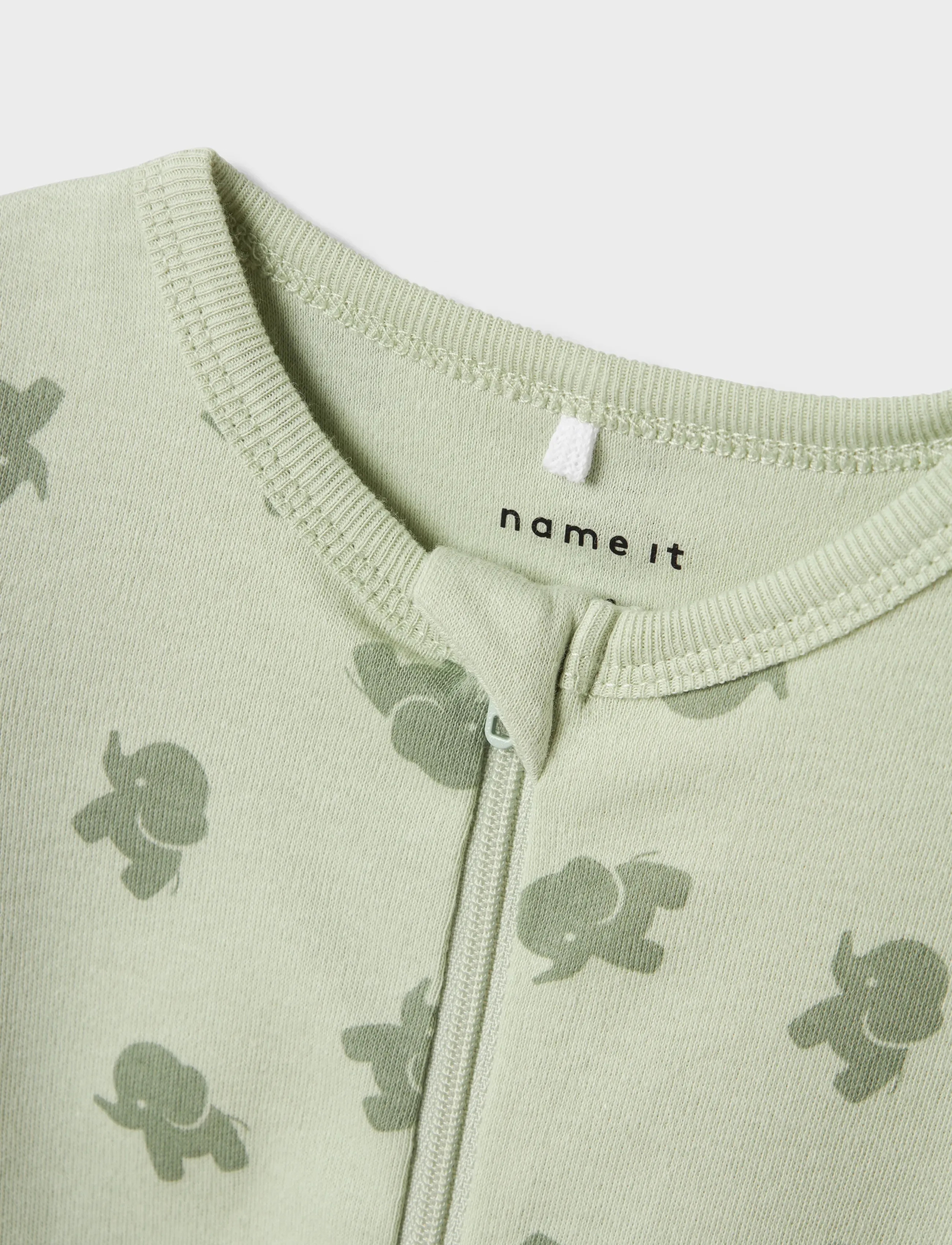 name it - NBMNIGHTSUIT 2P ZIP FF SEA ELEPHANT NOOS - sea foam - 5