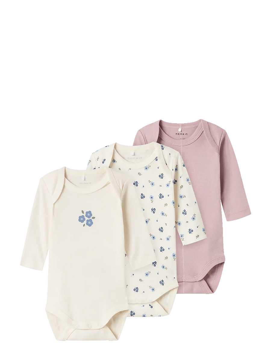 name it - NBFBODY 3P LS JET STREAM FLOWER NOOS - bodide mitmikpakk - jet stream - 0