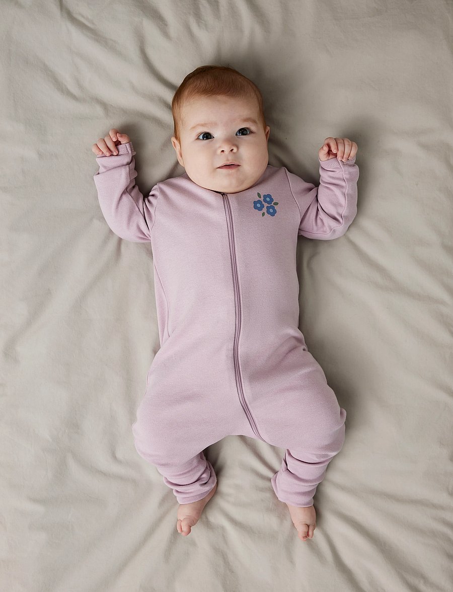 name it - NBFNIGHTSUIT 2P ZIP FF JET FLOWER NOOS - schlafoveralls - jet stream - 4