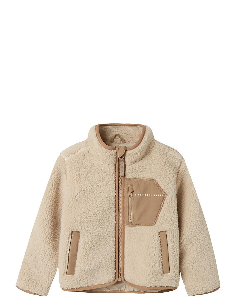 name it - NMNMATTIA SHERPA JACKET PB - fleecejackor - moonbeam - 1