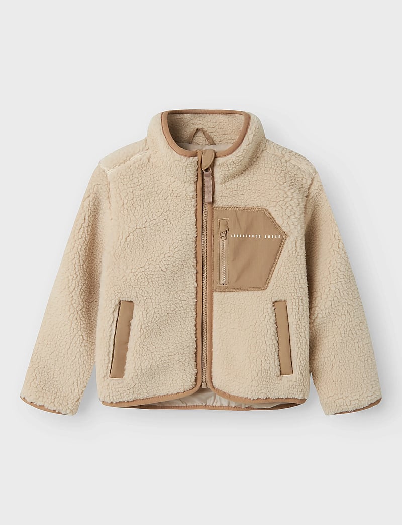 name it - NMNMATTIA SHERPA JACKET PB - fleecejackor - moonbeam - 3