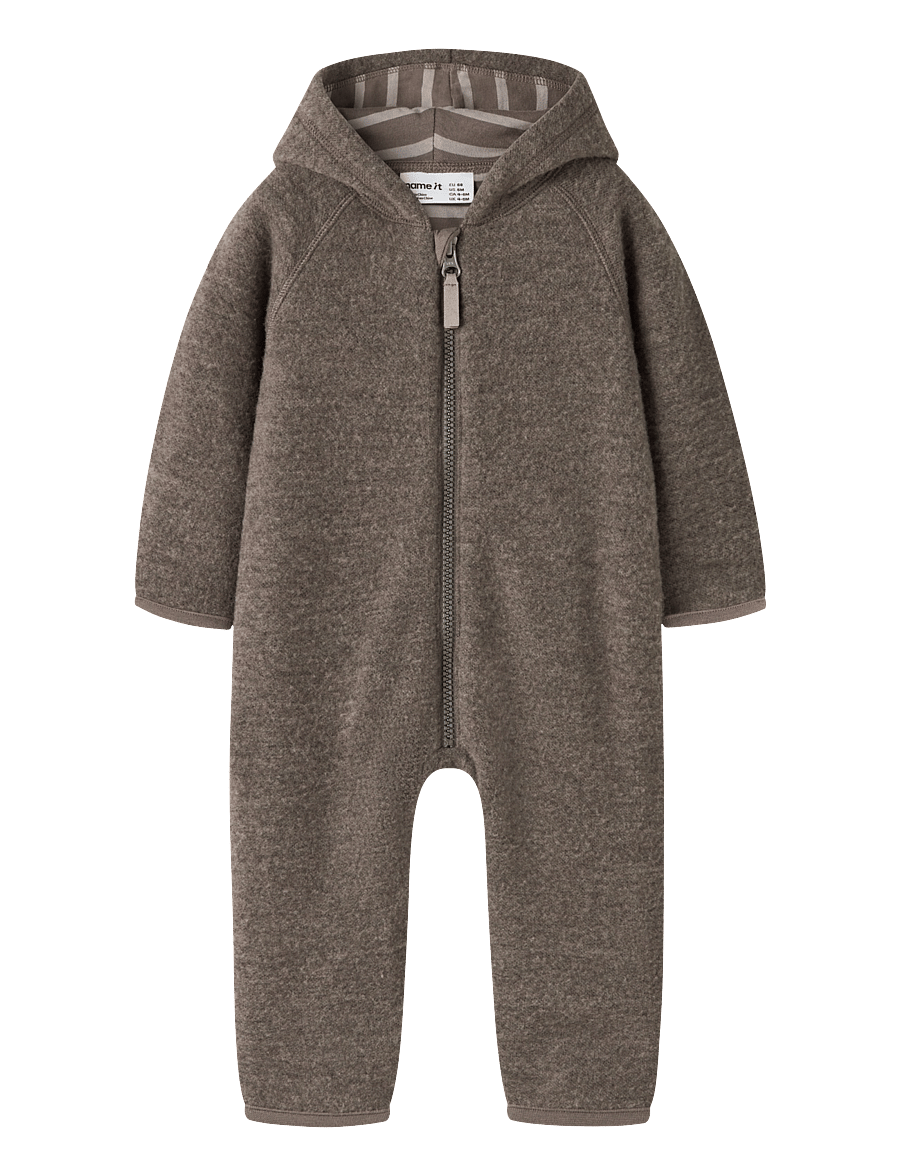 name it - NBFWMINO WOOL BRU SUIT W/LINING - buksedragter - morel - 0