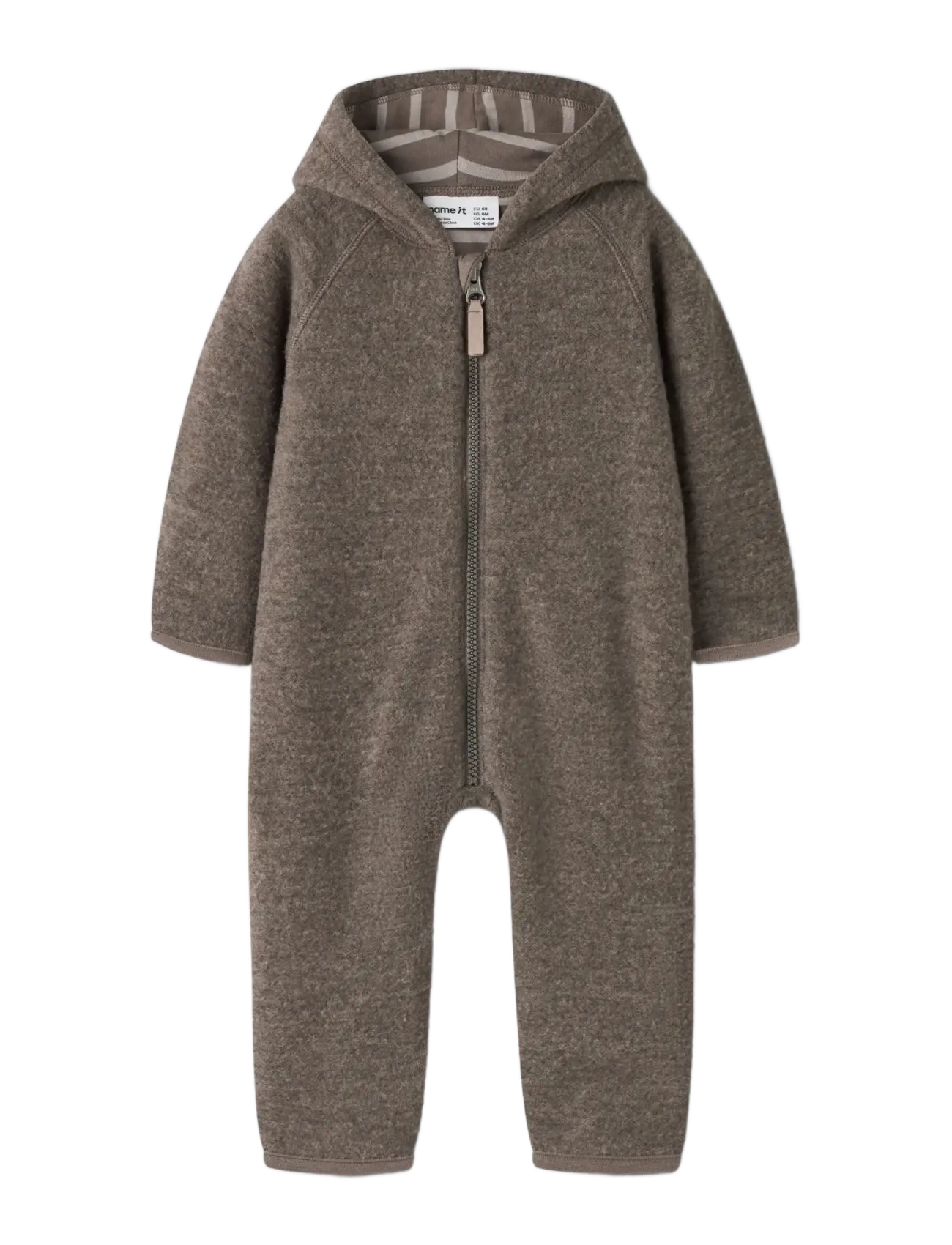 name it - NBFWMINO WOOL BRU SUIT W/LINING - buksedragter - morel - 2