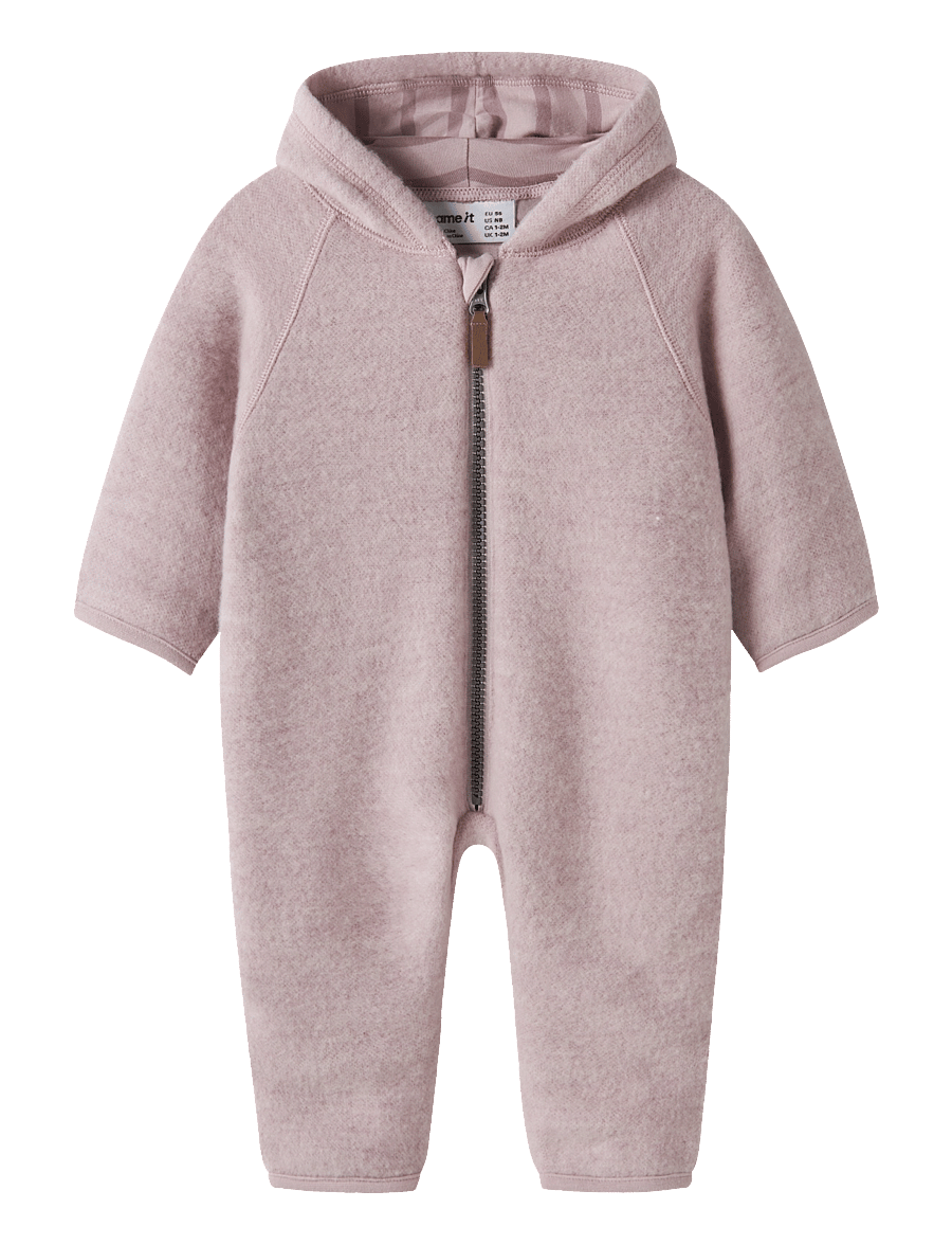 name it - NBFWMINO WOOL BRU SUIT W/LINING - violet ice - 0
