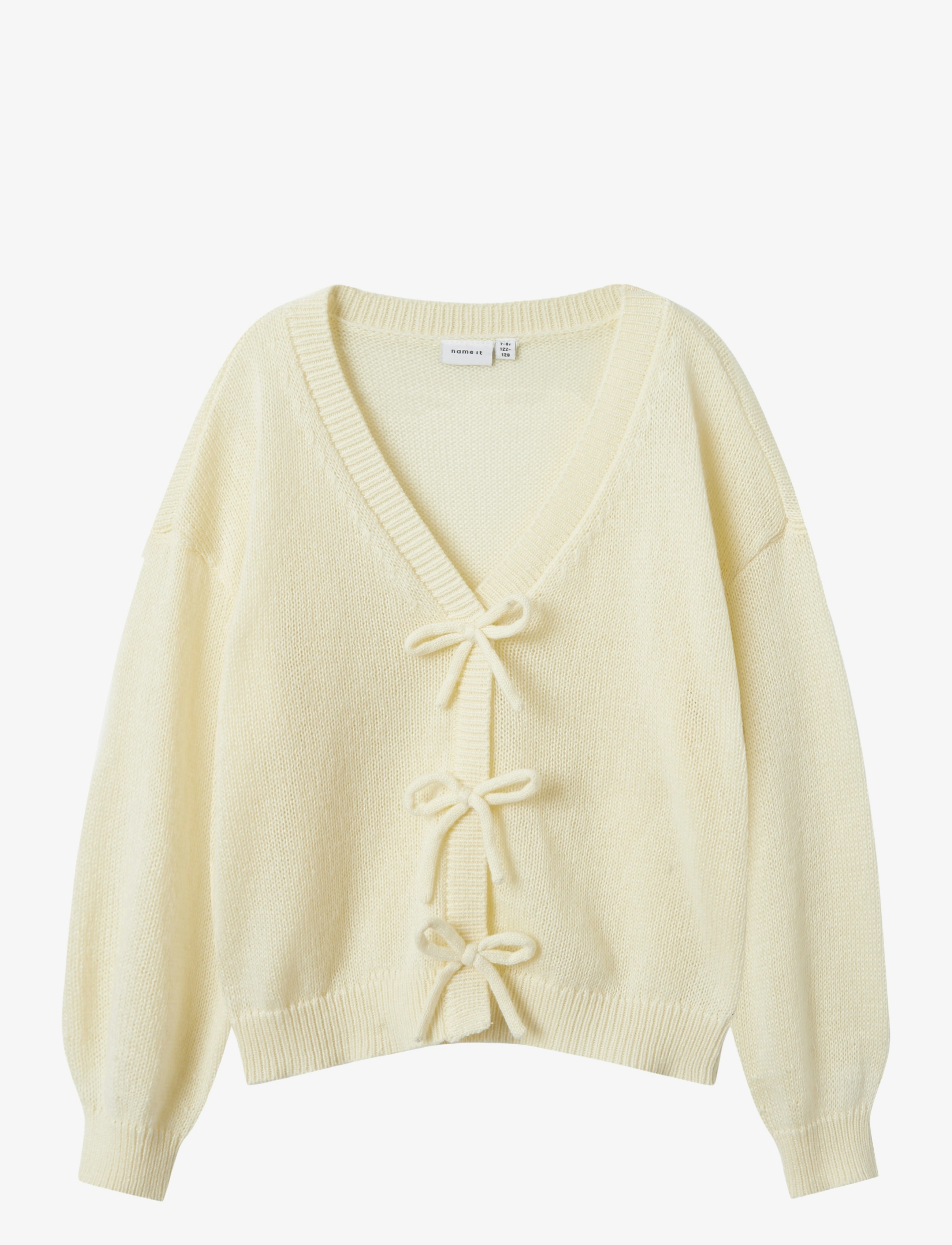 name it NKFNATASJE LS KNIT CARD -  - SUMMER SAND / cream