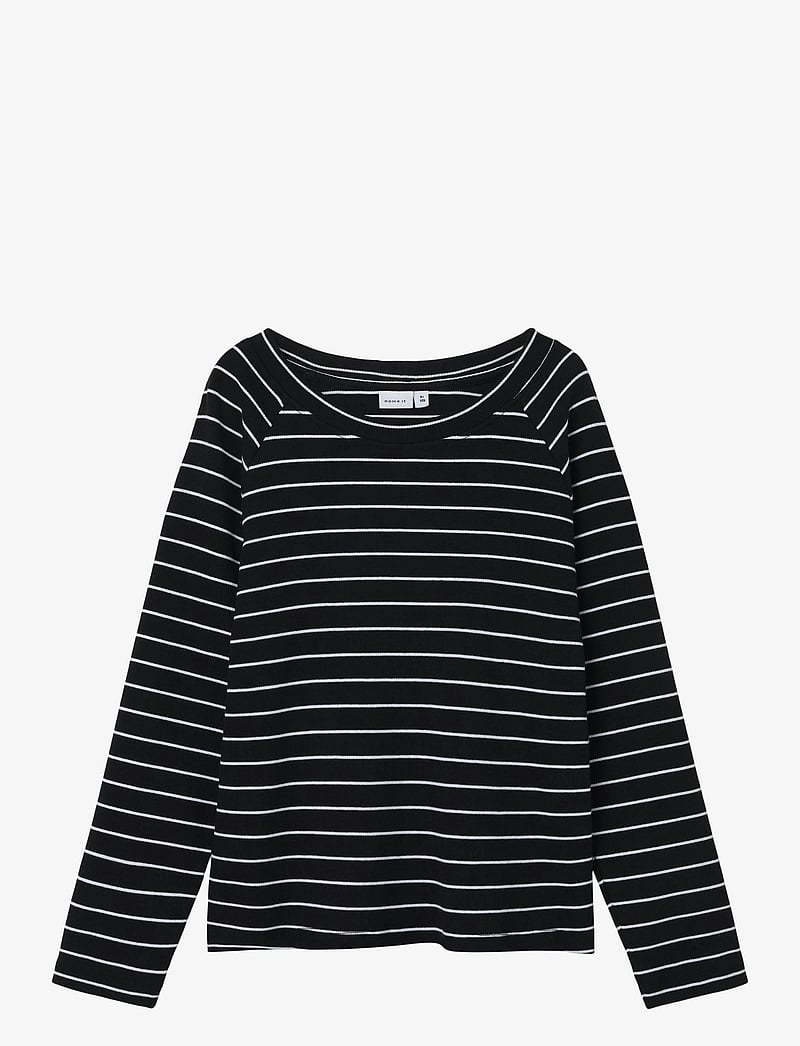 name it - NKFNANNIE LS TOP - langærmede t-shirts - black - 1