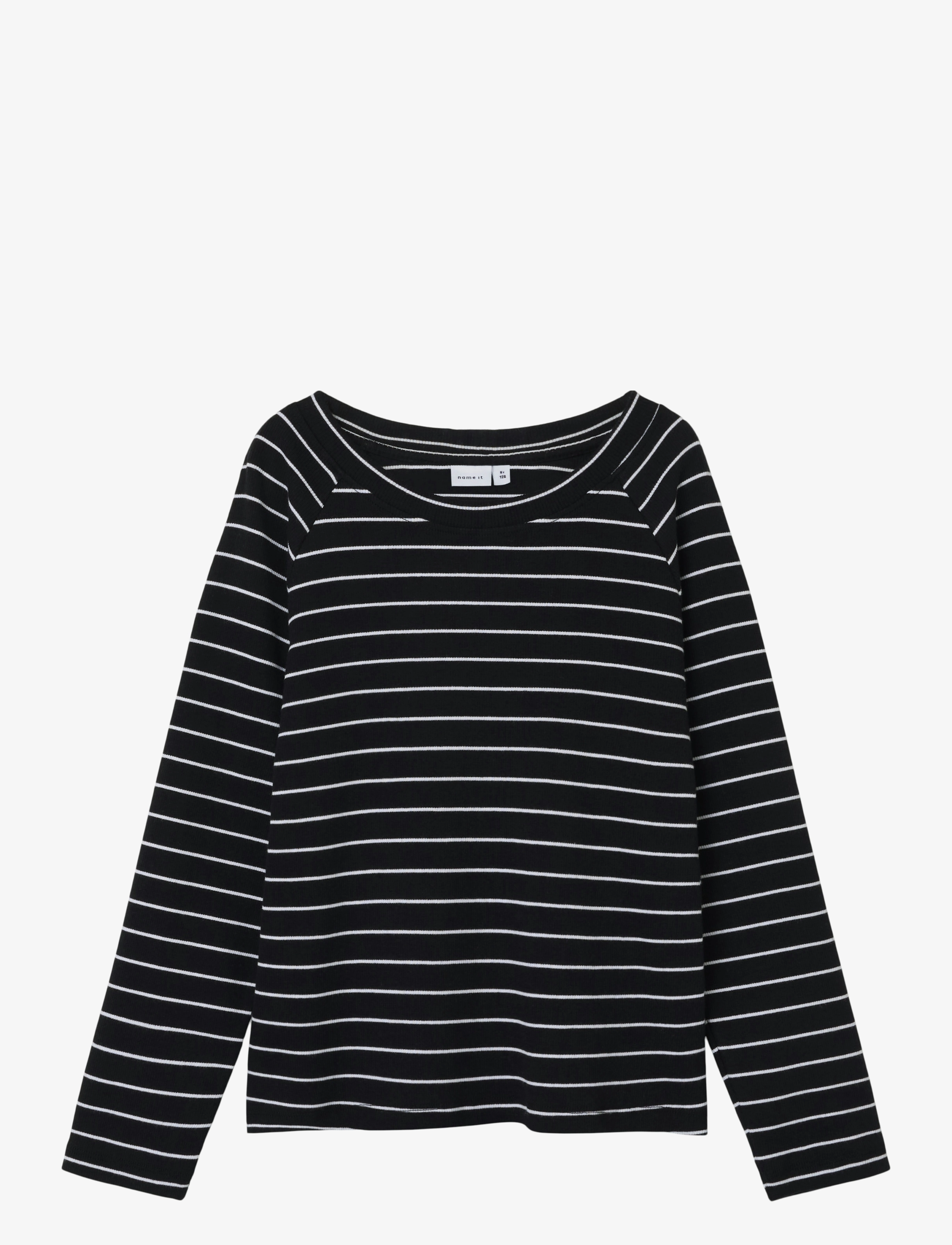 name it NKFNANNIE LS TOP - Overdele - BLACK / black