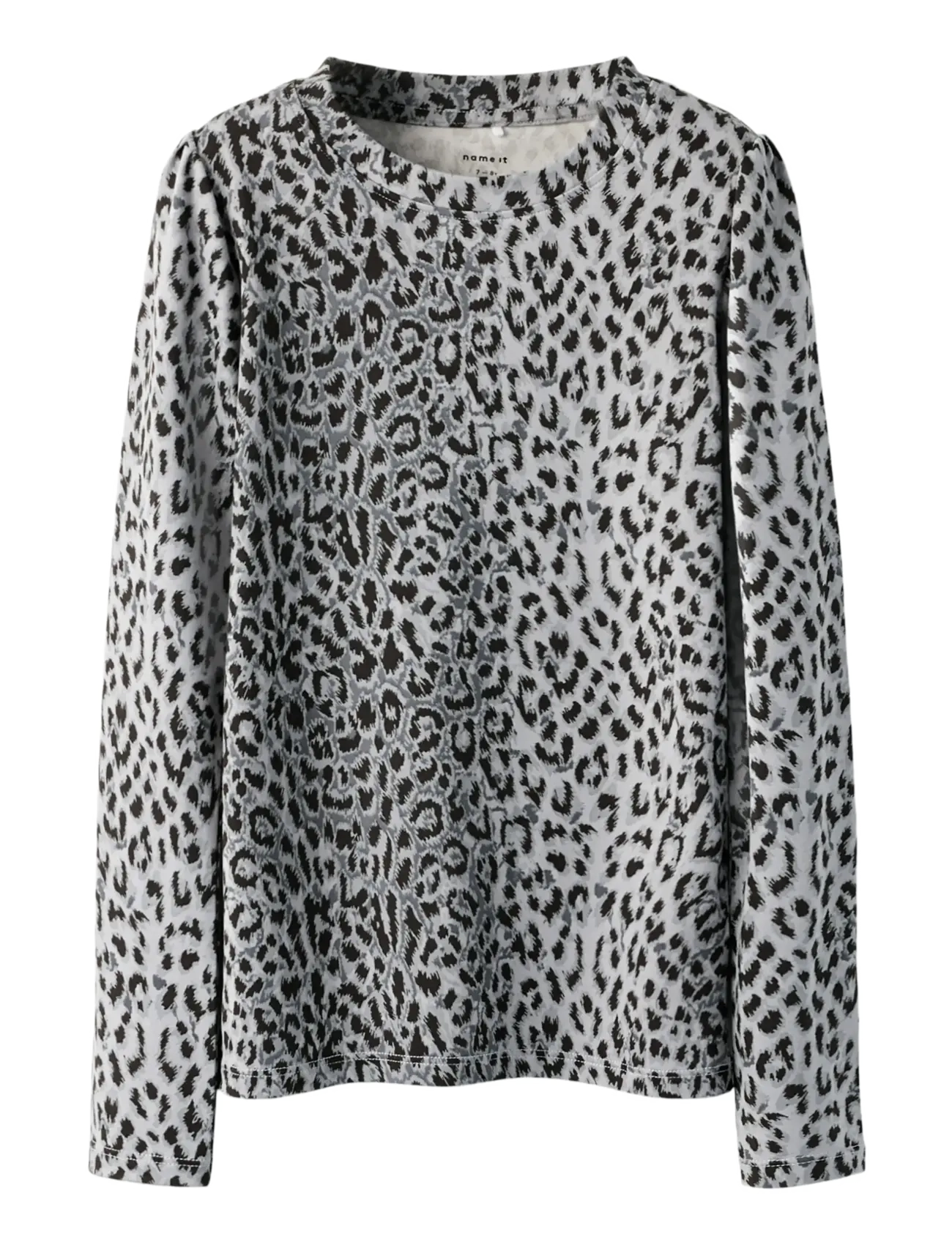 name it NKFNUNI LS TOP - Overdele - NIGHT OWL / grey
