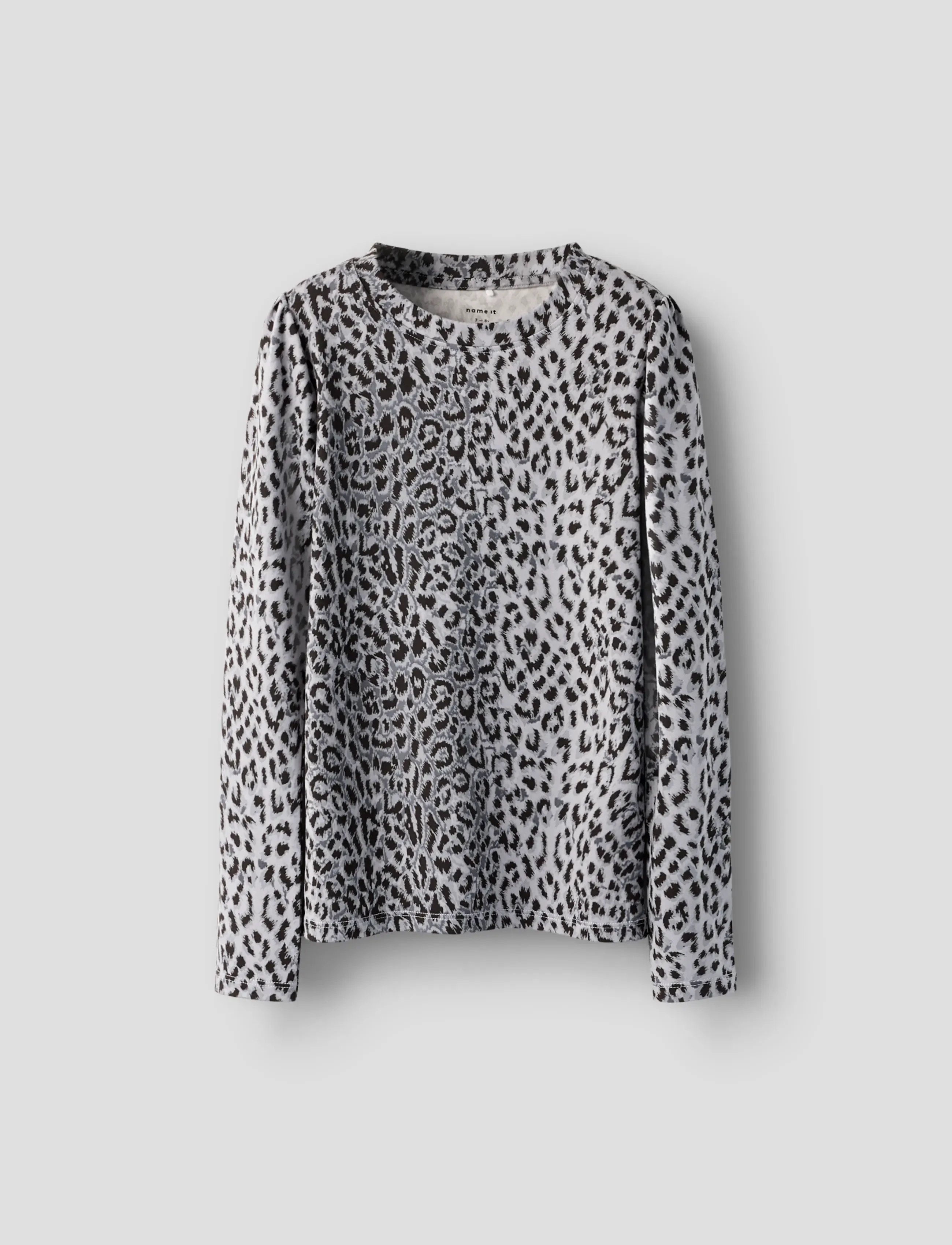 name it NKFNUNI LS TOP - Topy i Koszulki - NIGHT OWL / grey