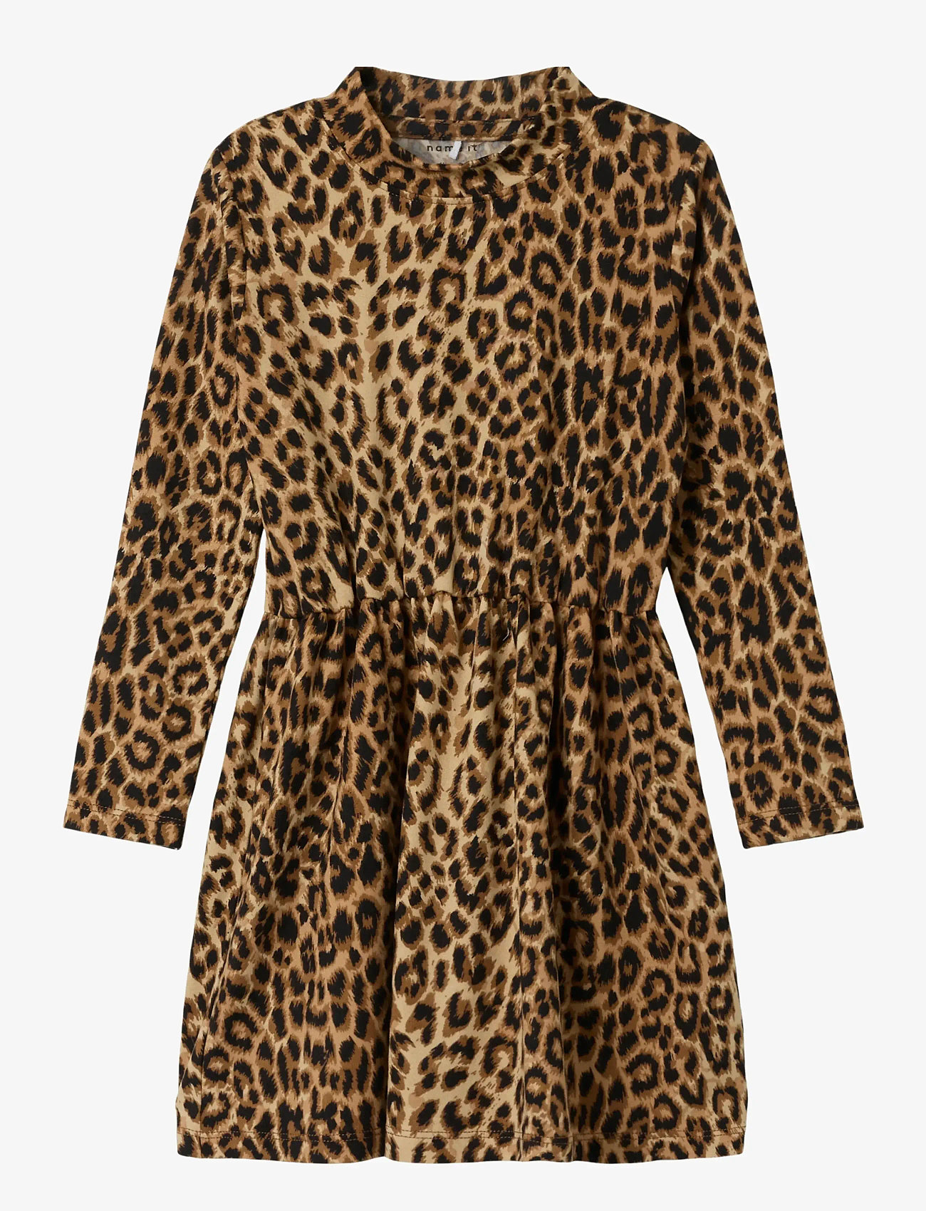 name it - NMFNUNI LS DRESS - pikkade varrukatega vabaaja kleidid - black - 0