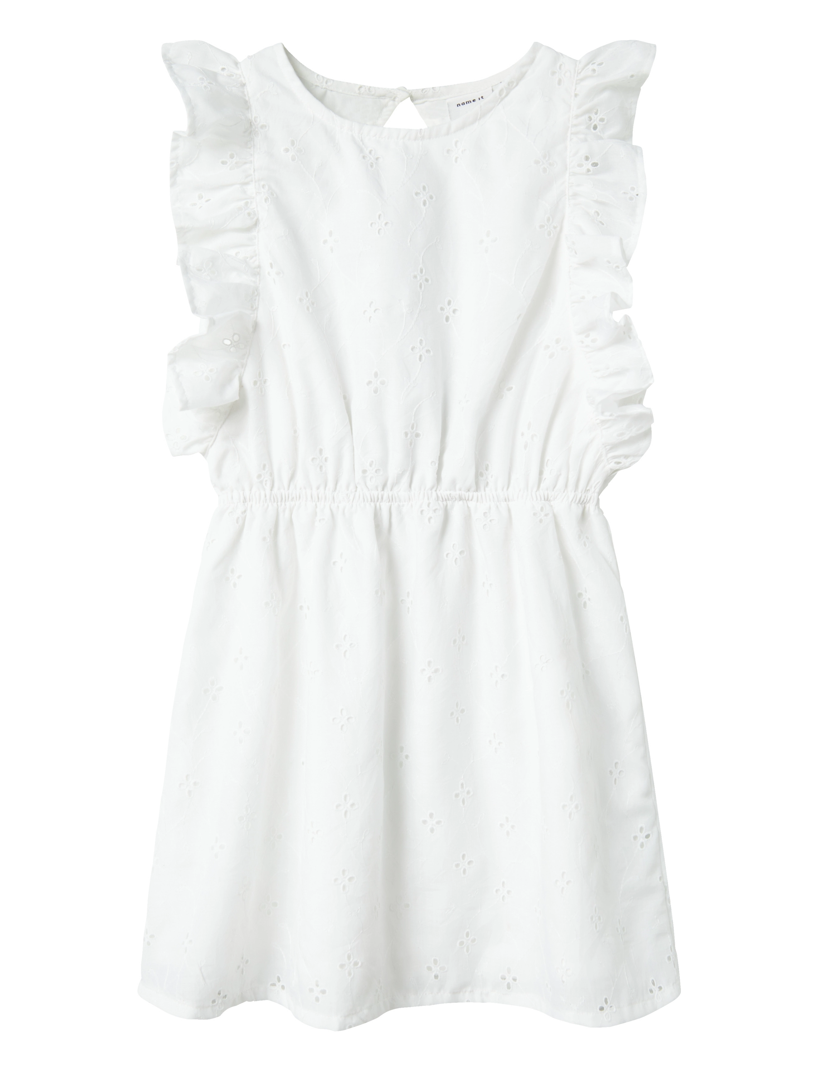 name it NKFFIOLETA SL DRESS PS - Kjoler & Nederdele - CLOUD DANCER / white