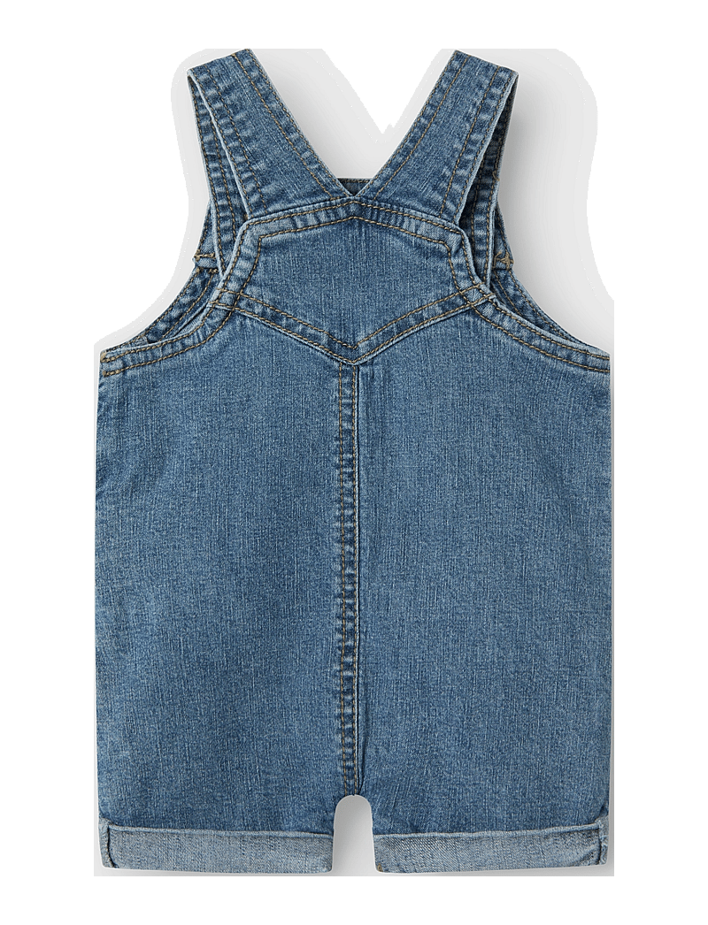 name it - NBMLOU DNM SHORTS OVERALL 2230-LI H - overalls - dark blue denim - 1