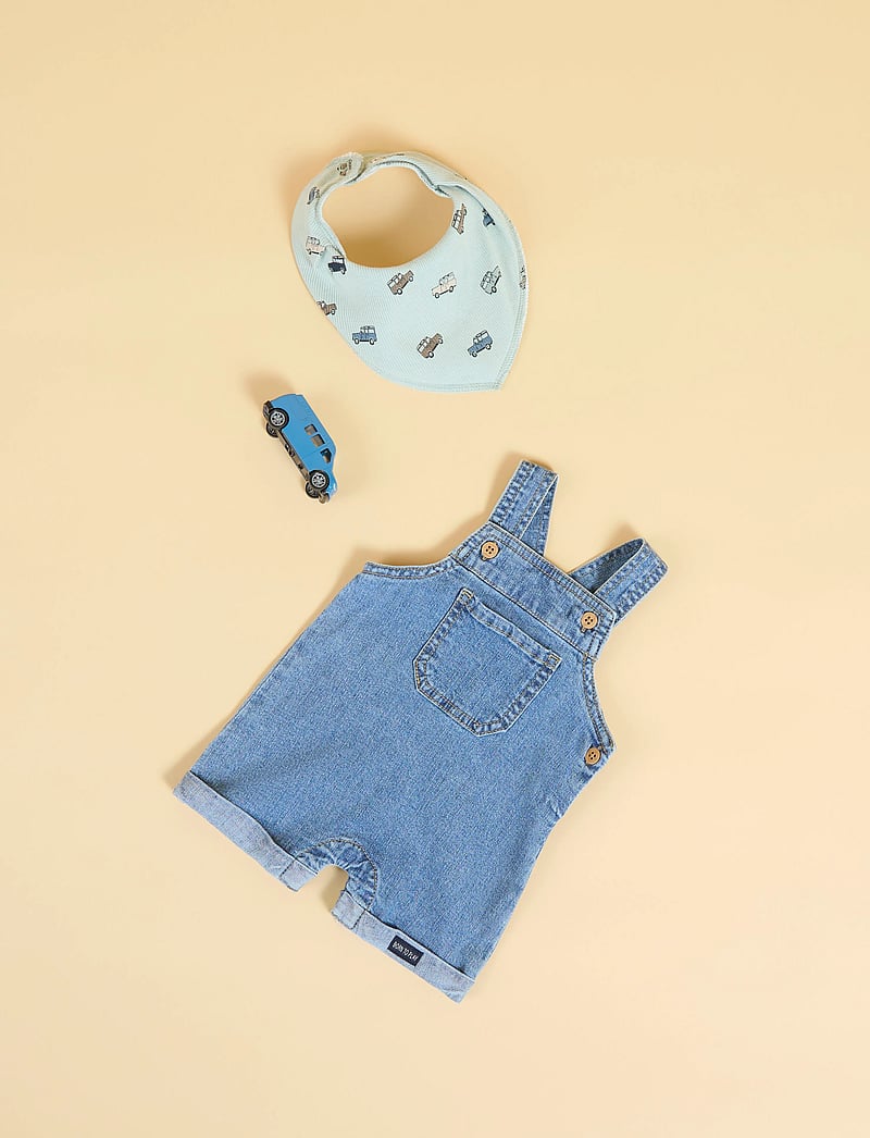 name it - NBMLOU DNM SHORTS OVERALL 2230-LI H - overalls - dark blue denim - 3