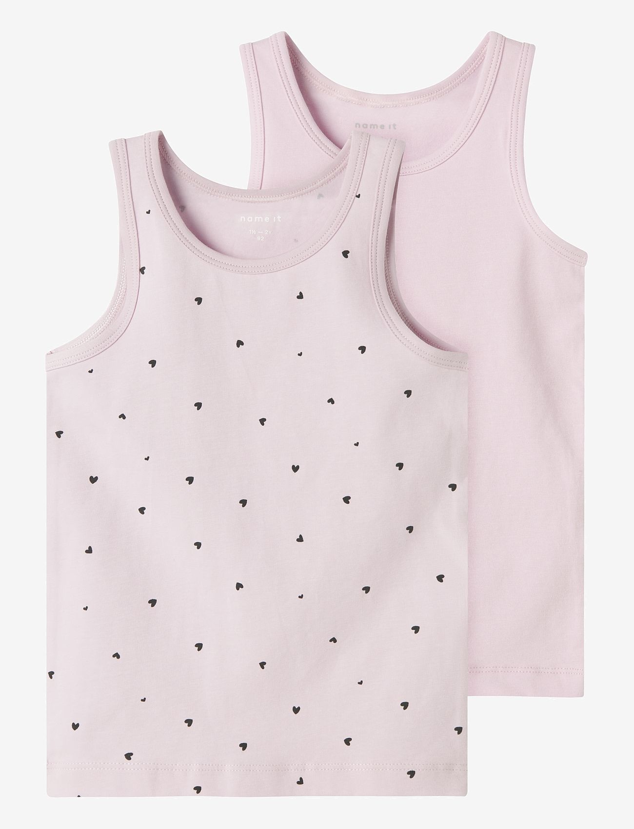 name it - NMFTANK TOP 2P WINSOME HEARTS NOOS - tank top - winsome orchid - 0
