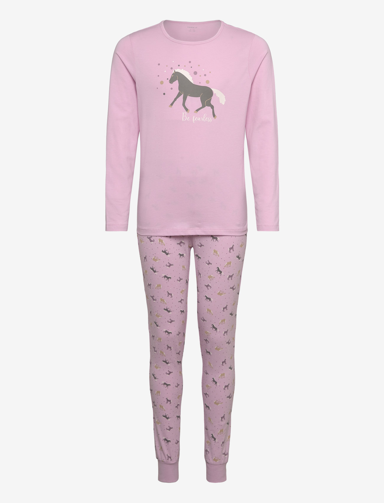 name it - NKFNIGHTSET CORSAGE HORSE NOOS - pyjama-sets - corsage - 0