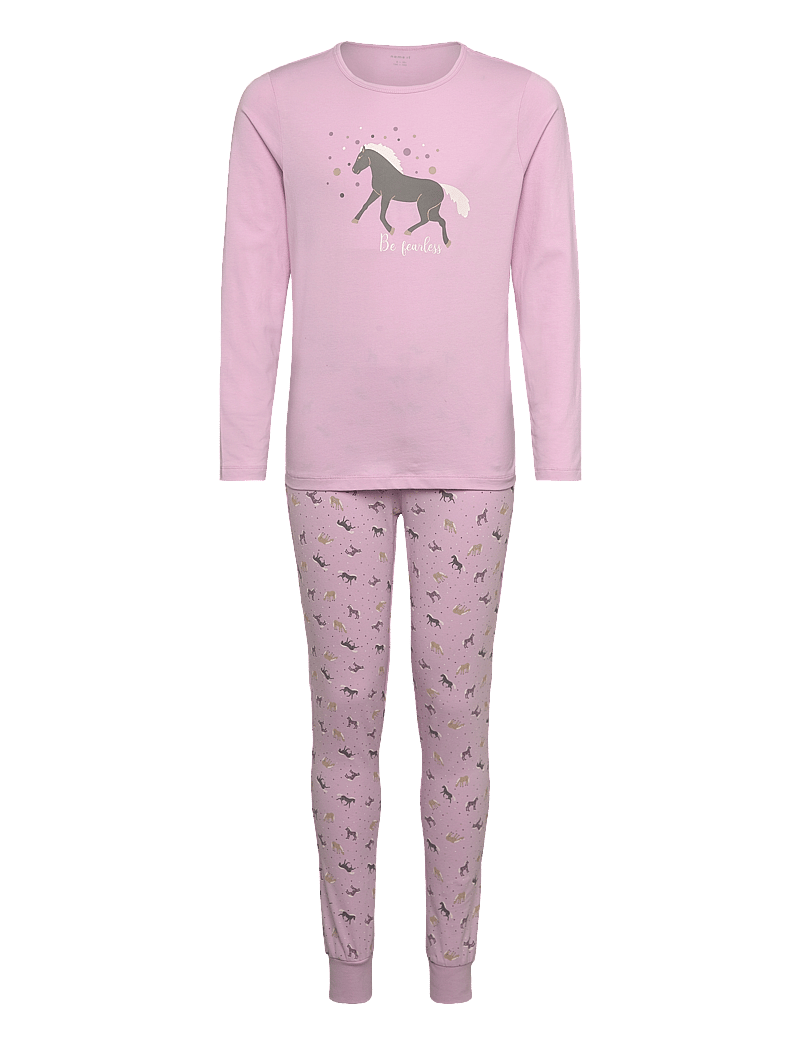 name it - NKFNIGHTSET CORSAGE HORSE NOOS - pyjama-sets - corsage - 0