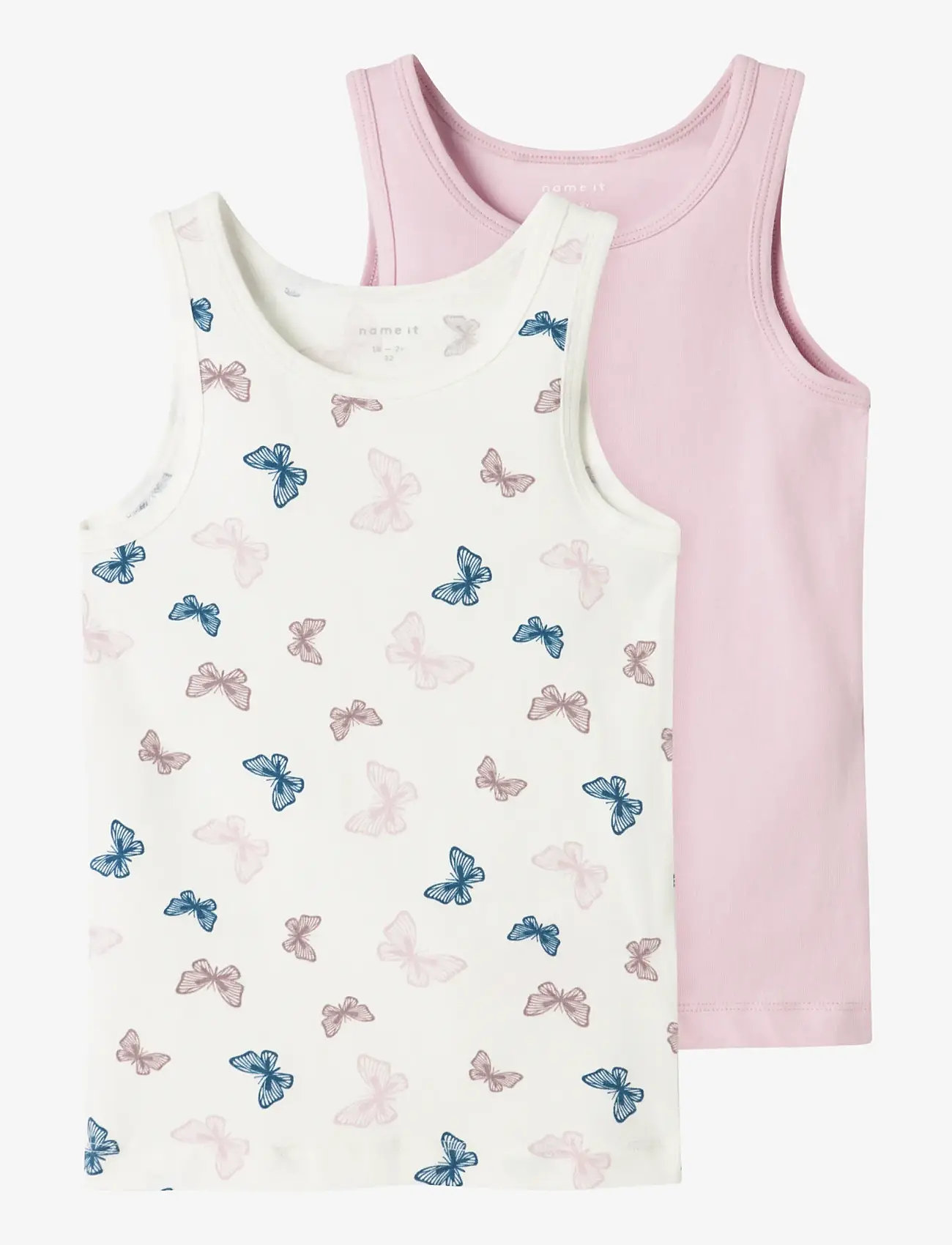 name it - NMFTANK TOP 2P JET STREAM BUTTERFLY NOOS - Õlapaeltega topid - jet stream - 0