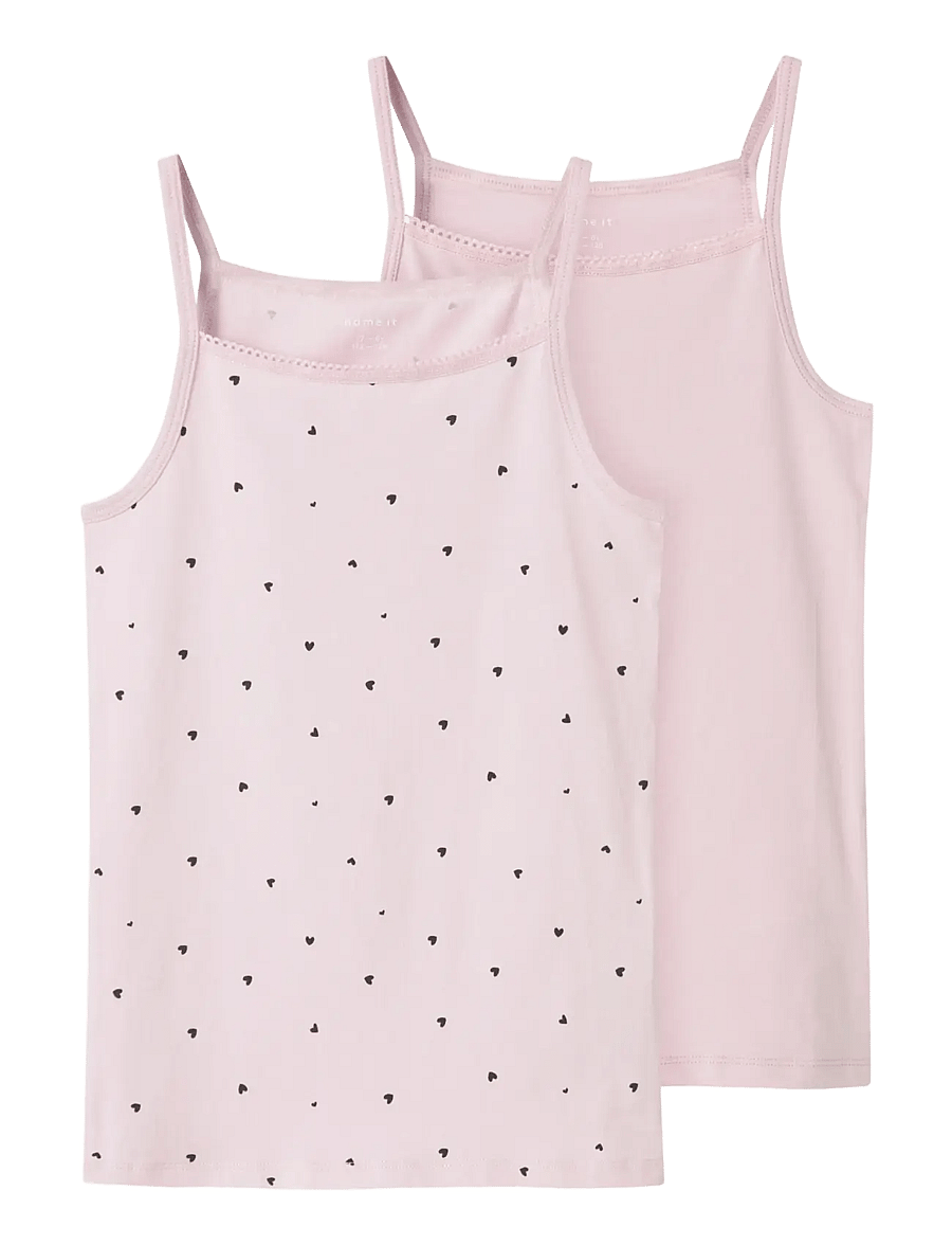 name it - NKFSTRAP TOP 2P WINSOME HEARTS NOOS - tanktops - winsome orchid - 0