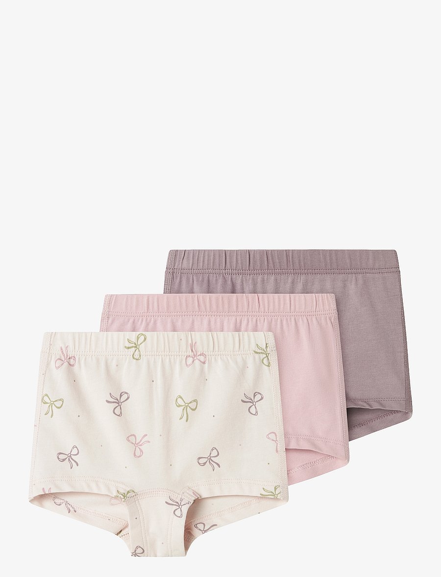 name it - NMFTIGHTS 3P BARELY PINK BOW NOOS - püksikud - barely pink - 0