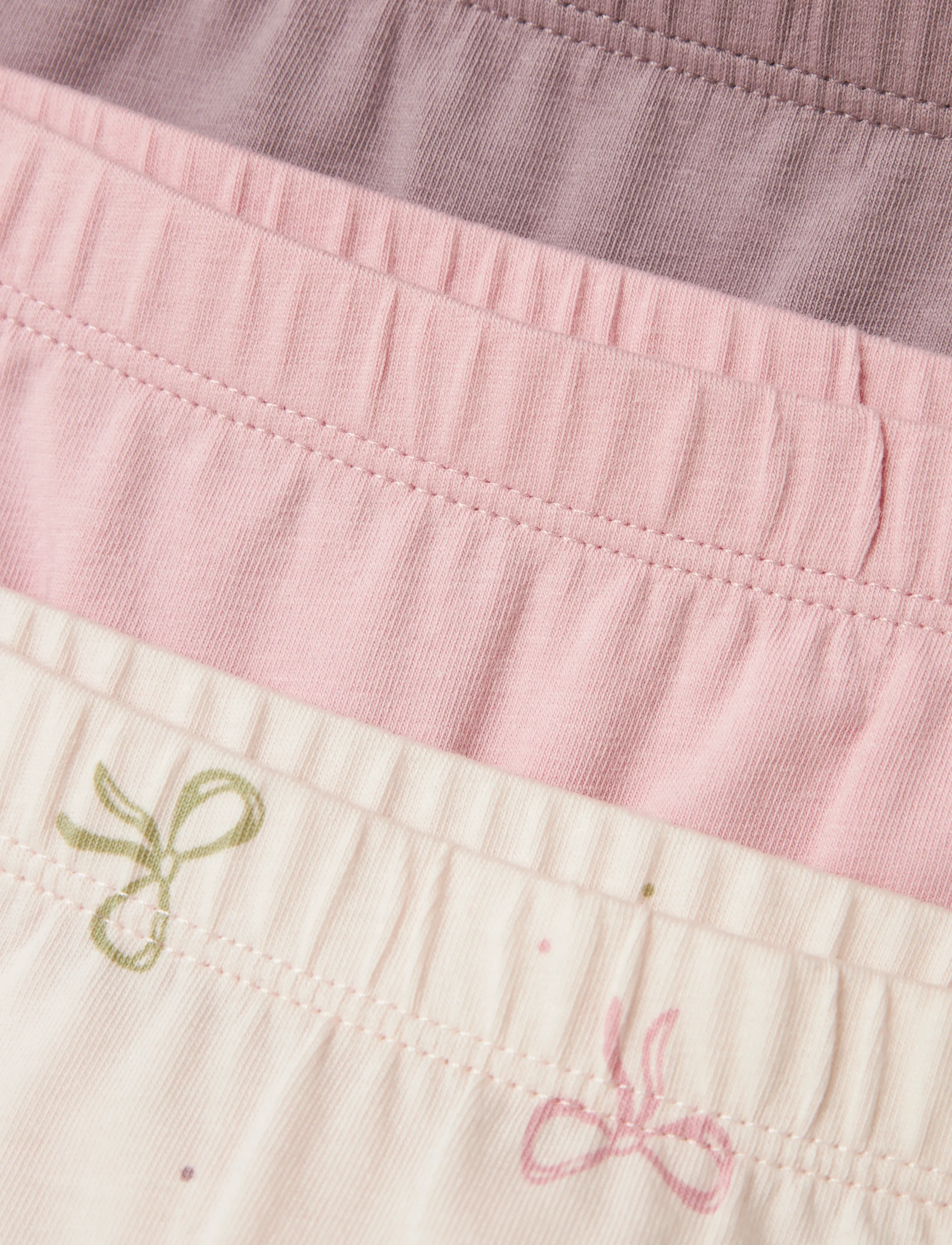 name it - NMFTIGHTS 3P BARELY PINK BOW NOOS - slips - barely pink - 4