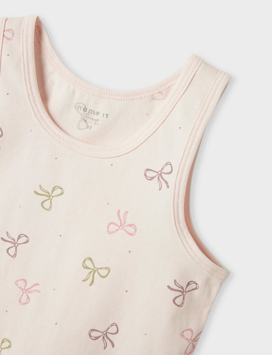 name it - NMFTANK TOP 2P BARELY PINK BOW NOOS - tanktops - barely pink - 2