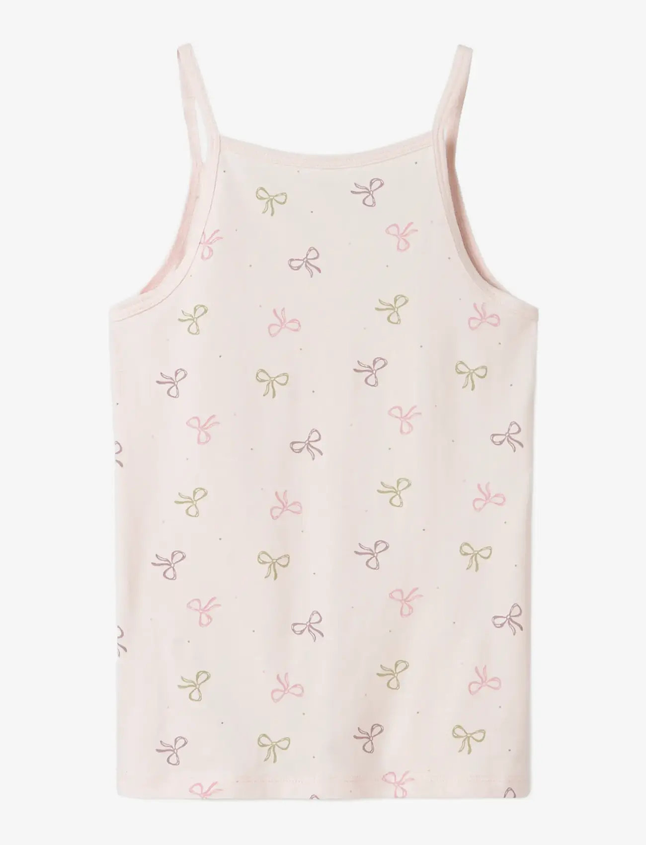 name it - NKFSTRAP TOP 2P BARELY PINK BOW NOOS - linnen - barely pink - 2