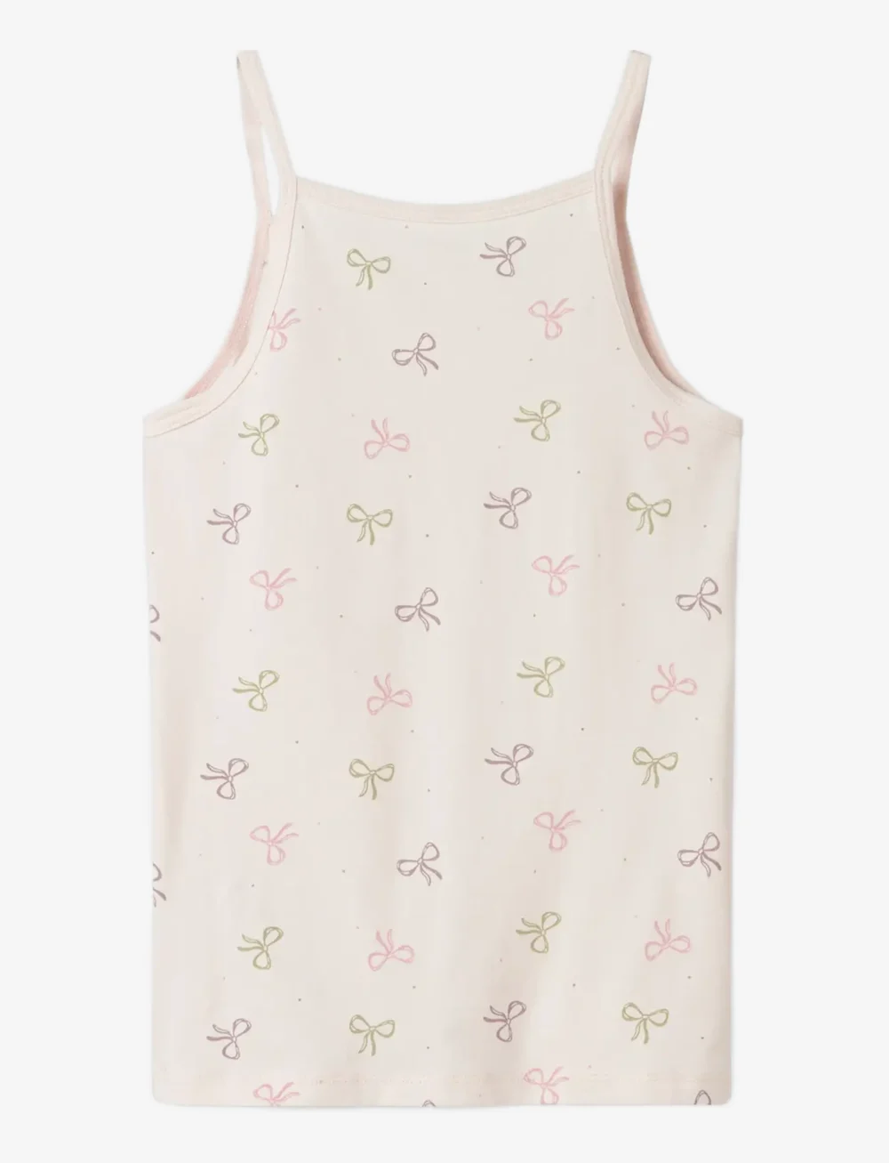 name it - NKFSTRAP TOP 2P BARELY PINK BOW NOOS - linnen - barely pink - 2