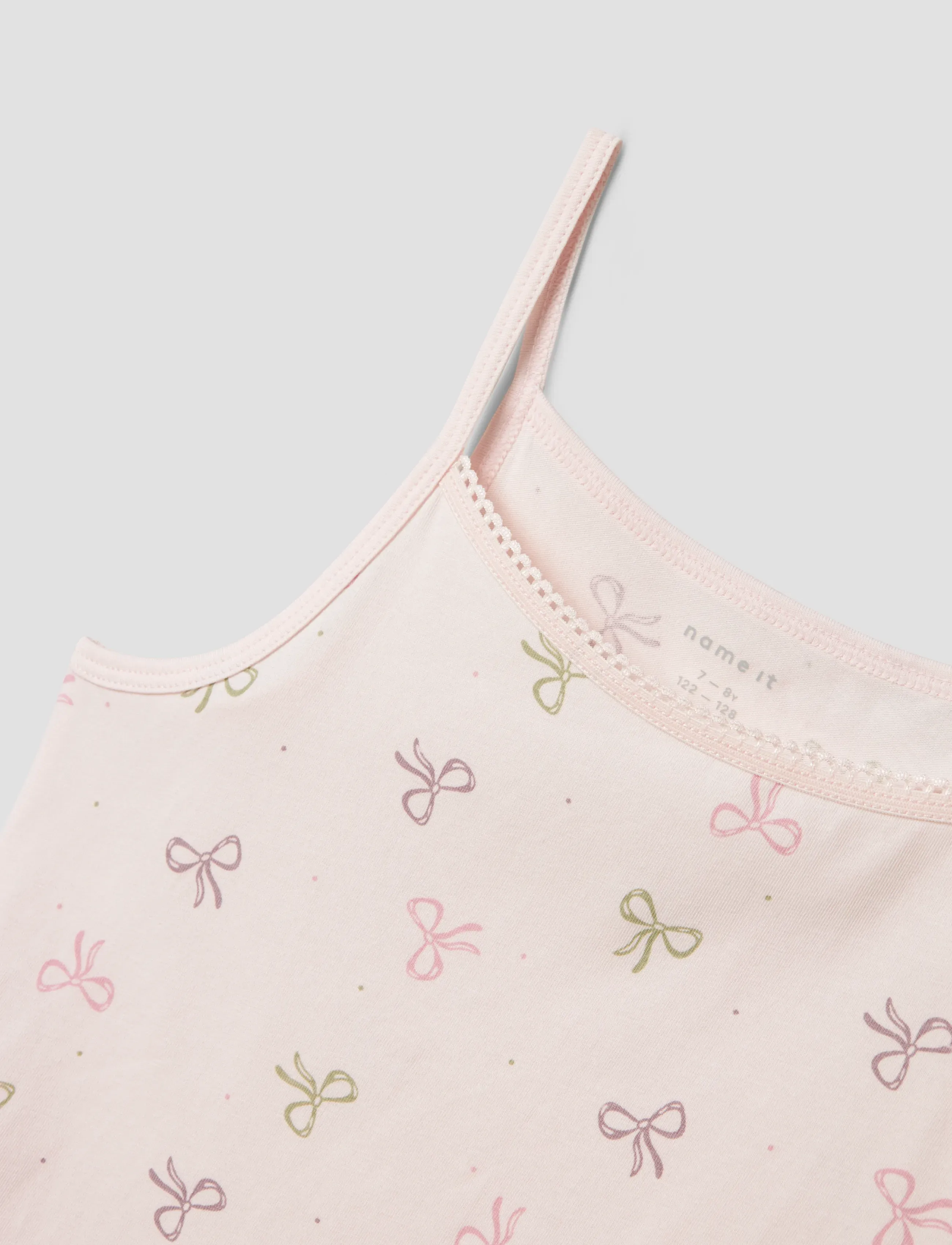 name it - NKFSTRAP TOP 2P BARELY PINK BOW NOOS - barely pink - 3