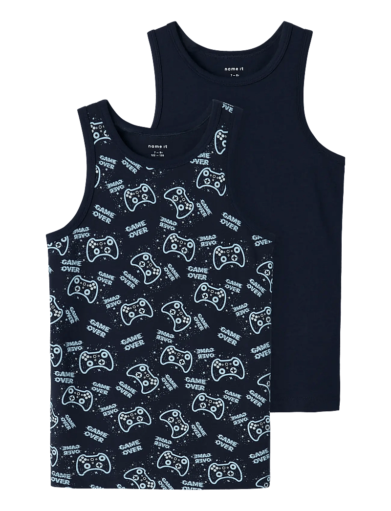 name it - NKMTANK TOP 2P SAPPHIRE GAME NOOS - Õlapaeltega topid - dark sapphire - 1