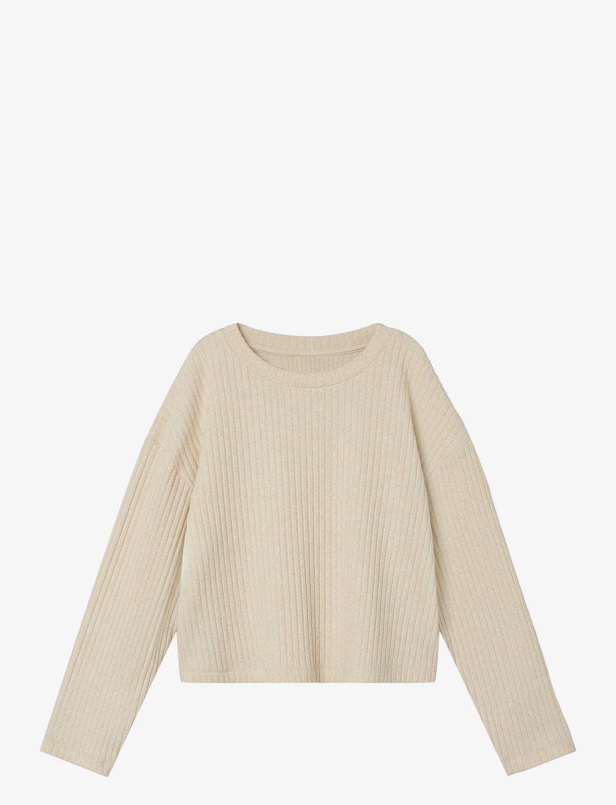 name it - NMFRIKKA LS RLX TOP - langærmede t-shirts - moonbeam - 1