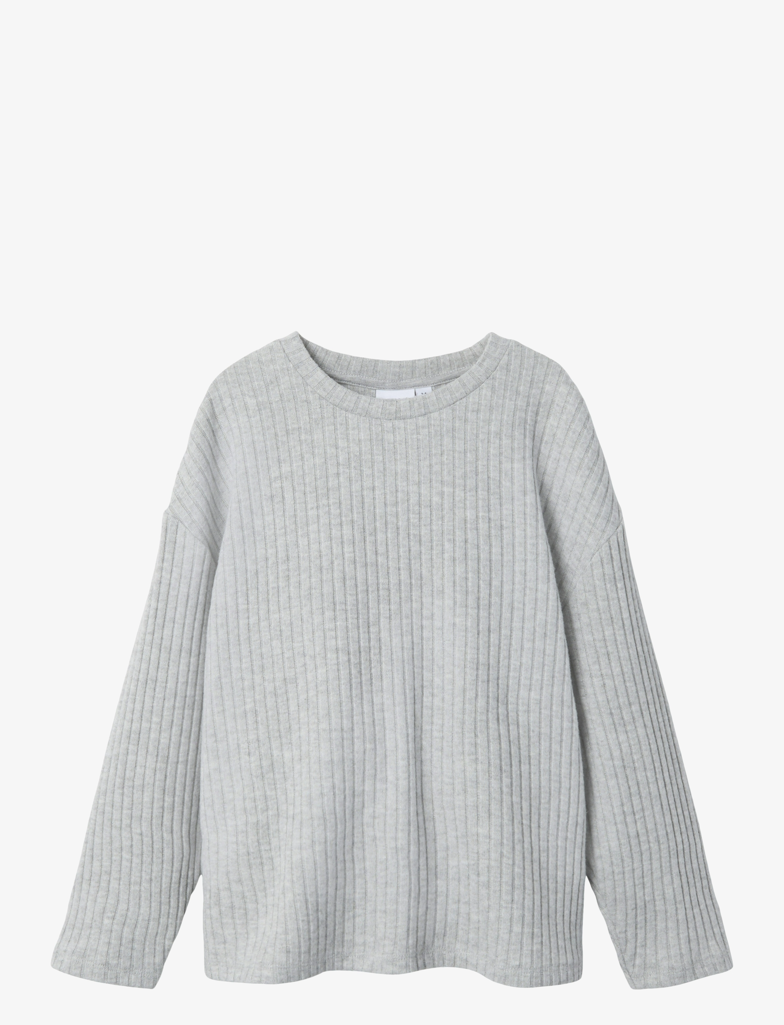 name it NKFRIKKA LS RLX TOP - Trøjer - GREY MELANGE / grey