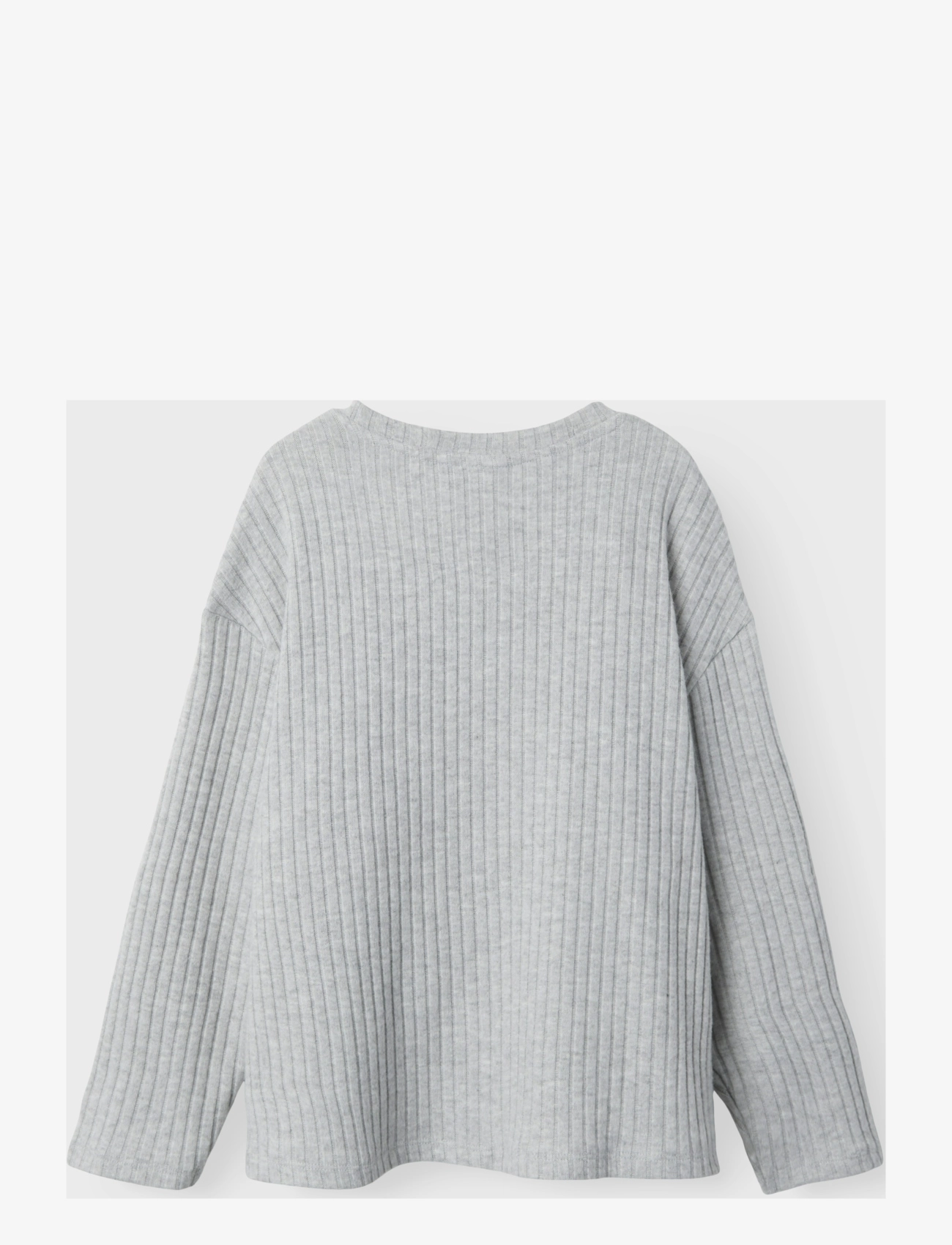 name it - NKFRIKKA LS RLX TOP - trøjer - grey melange - 2