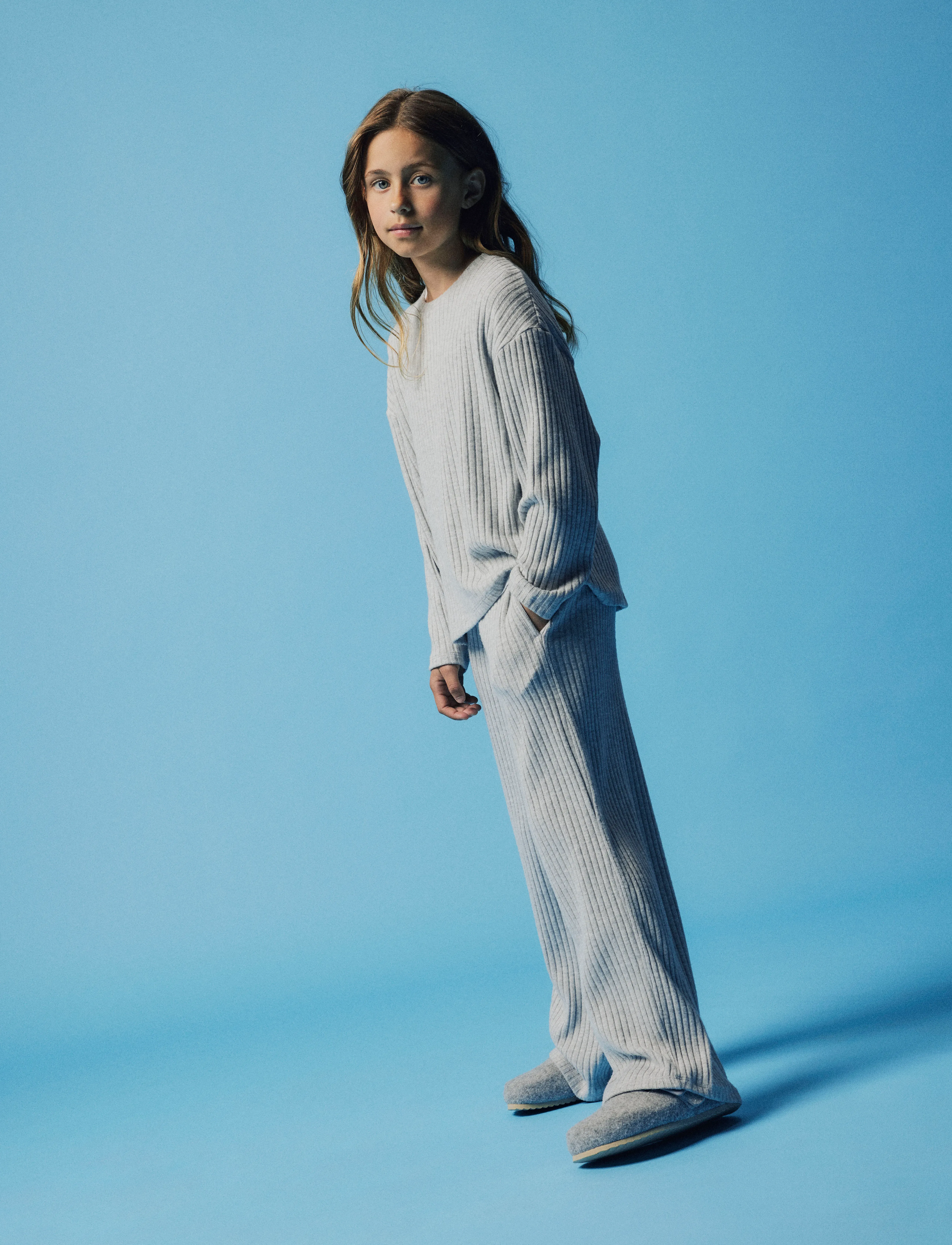 name it - NKFRIKKA LS RLX TOP - trøjer - grey melange - 3