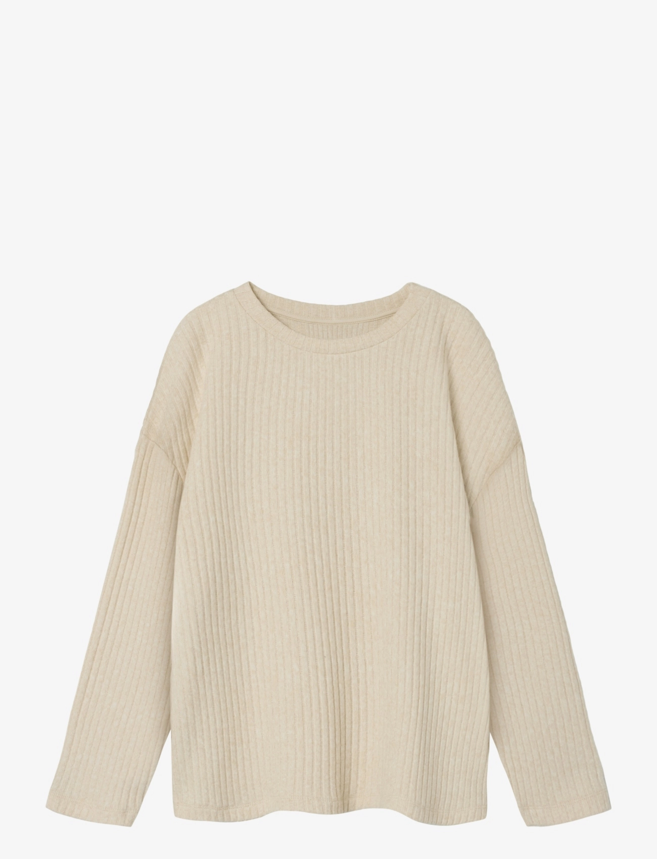 name it NKFRIKKA LS RLX TOP - Trøjer - MOONBEAM / cream