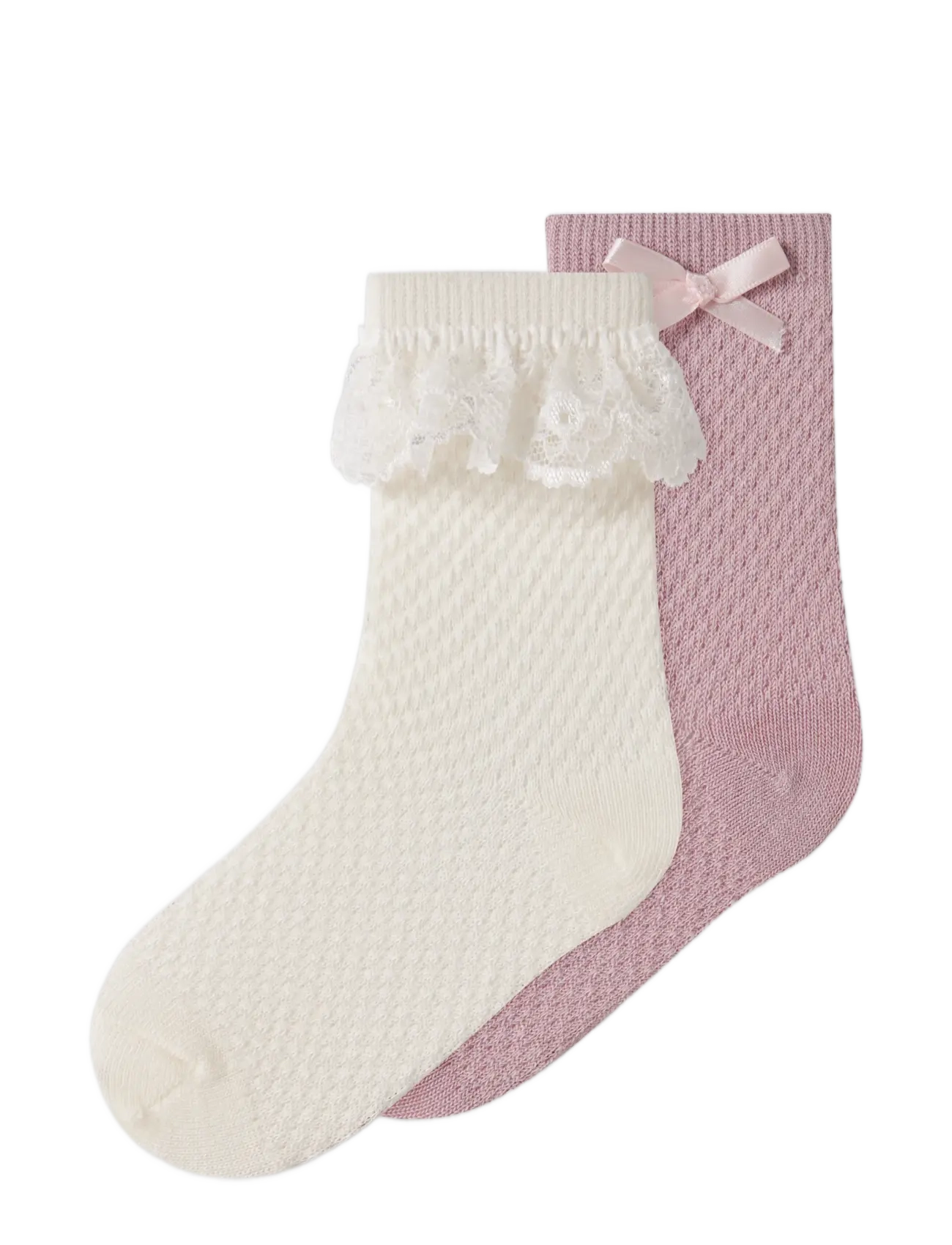 name it - NMFWAKMA WO/BL STRUCTURE 2P SOCK - strümpfe - violet ice - 2