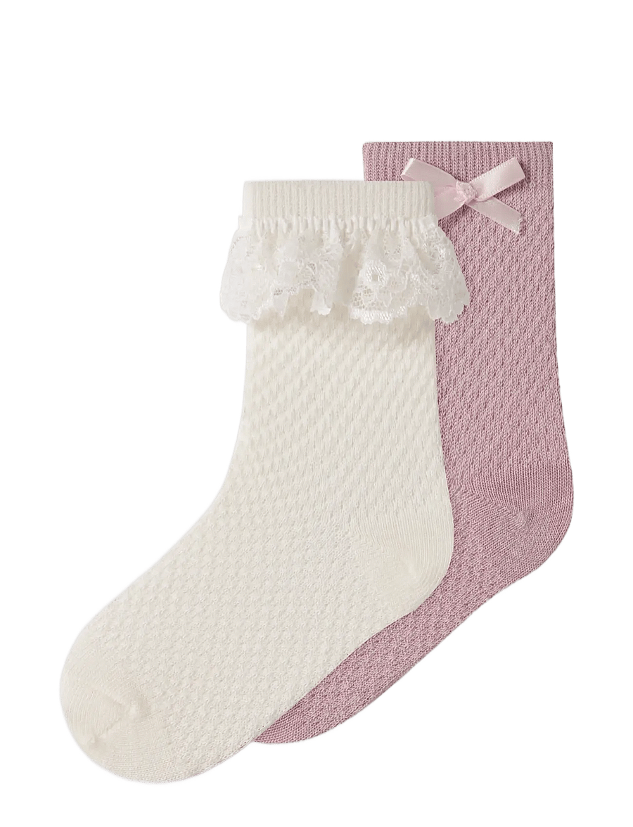 name it - NMFWAKMA WO/BL STRUCTURE 2P SOCK - strümpfe - violet ice - 2