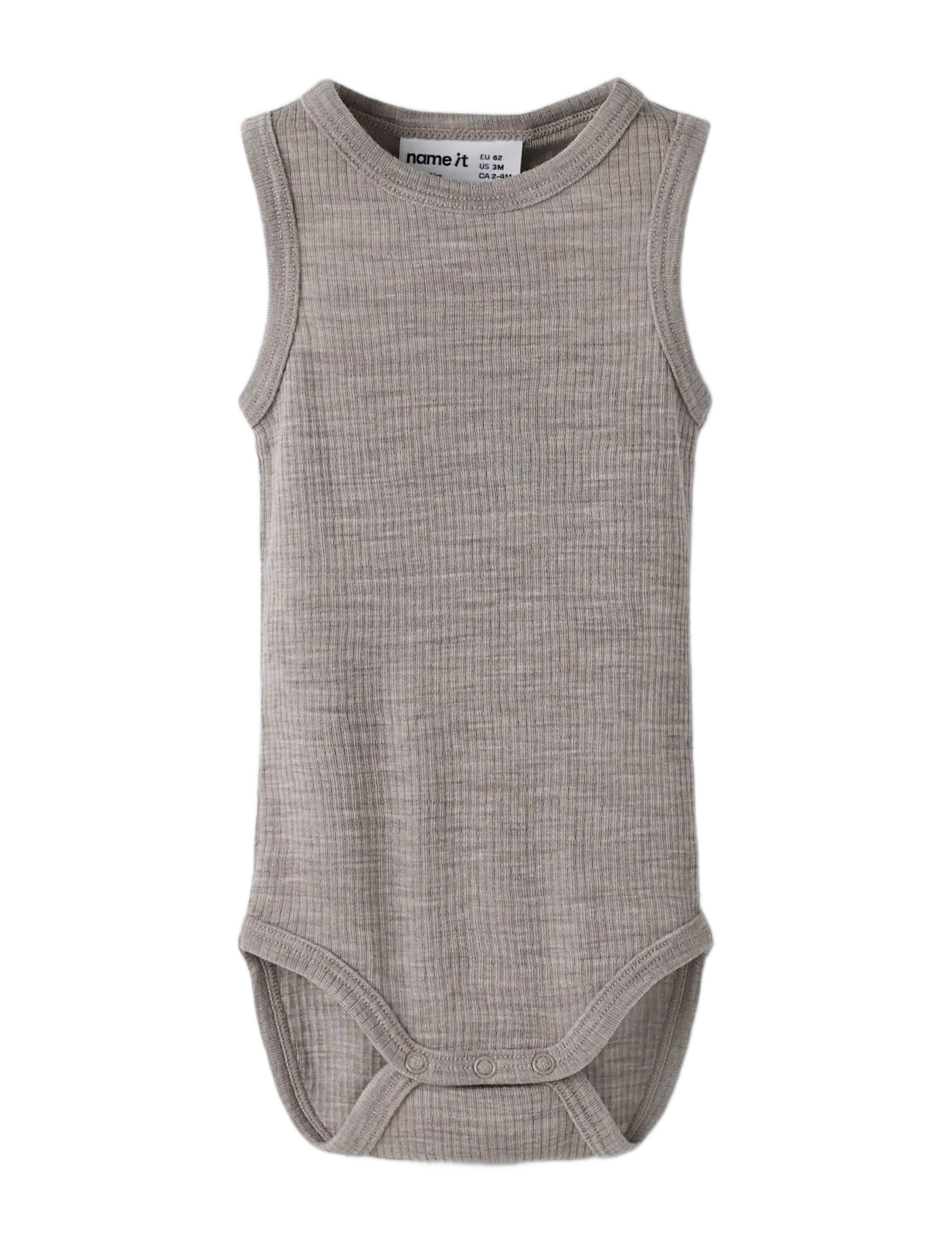 name it - NBNWAX WOOL RIB TANK BODY - base layer baby - satellite - 2