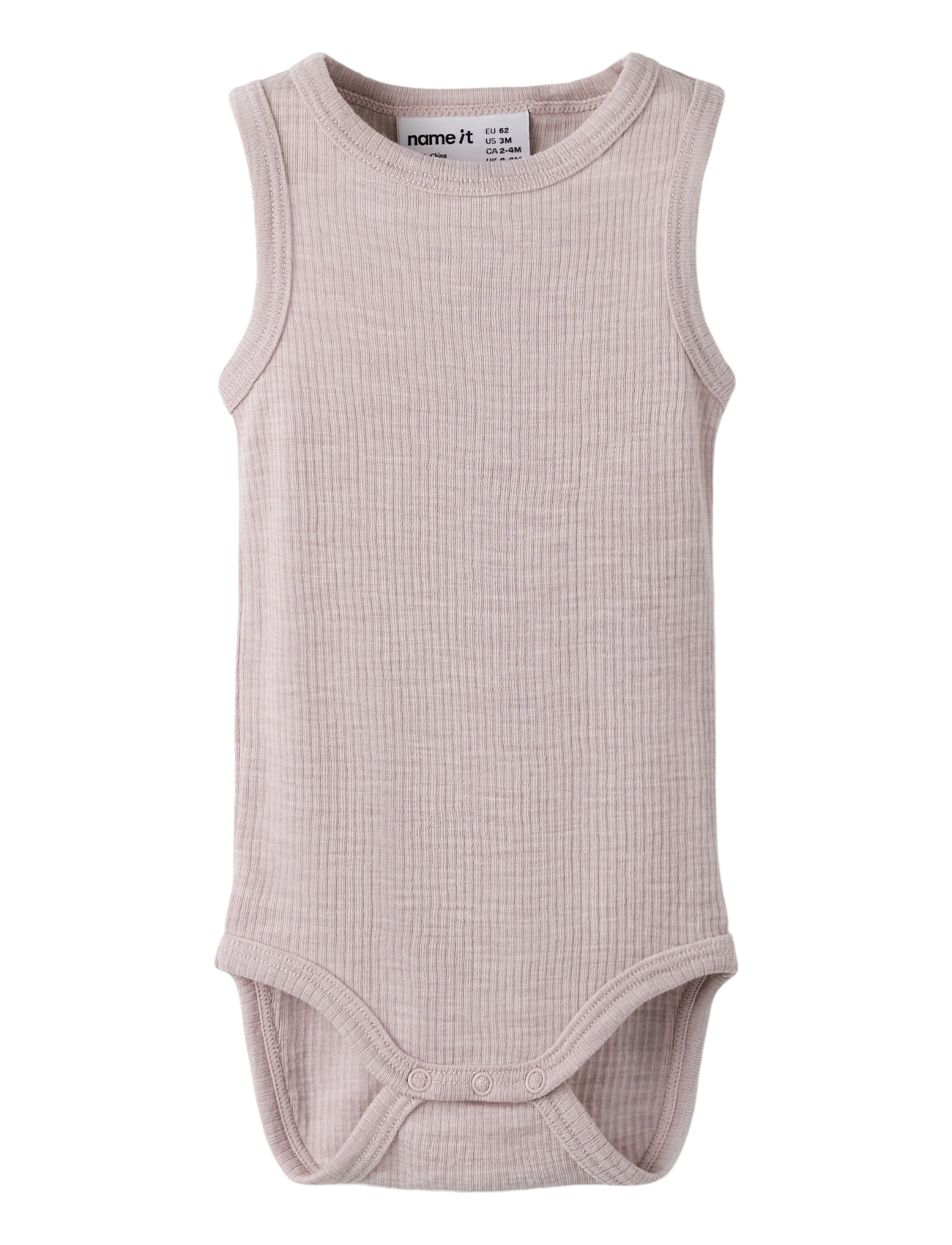 NAME IT Nbnwax Wolle Rib Tank Body Lila - 80 - Kinder