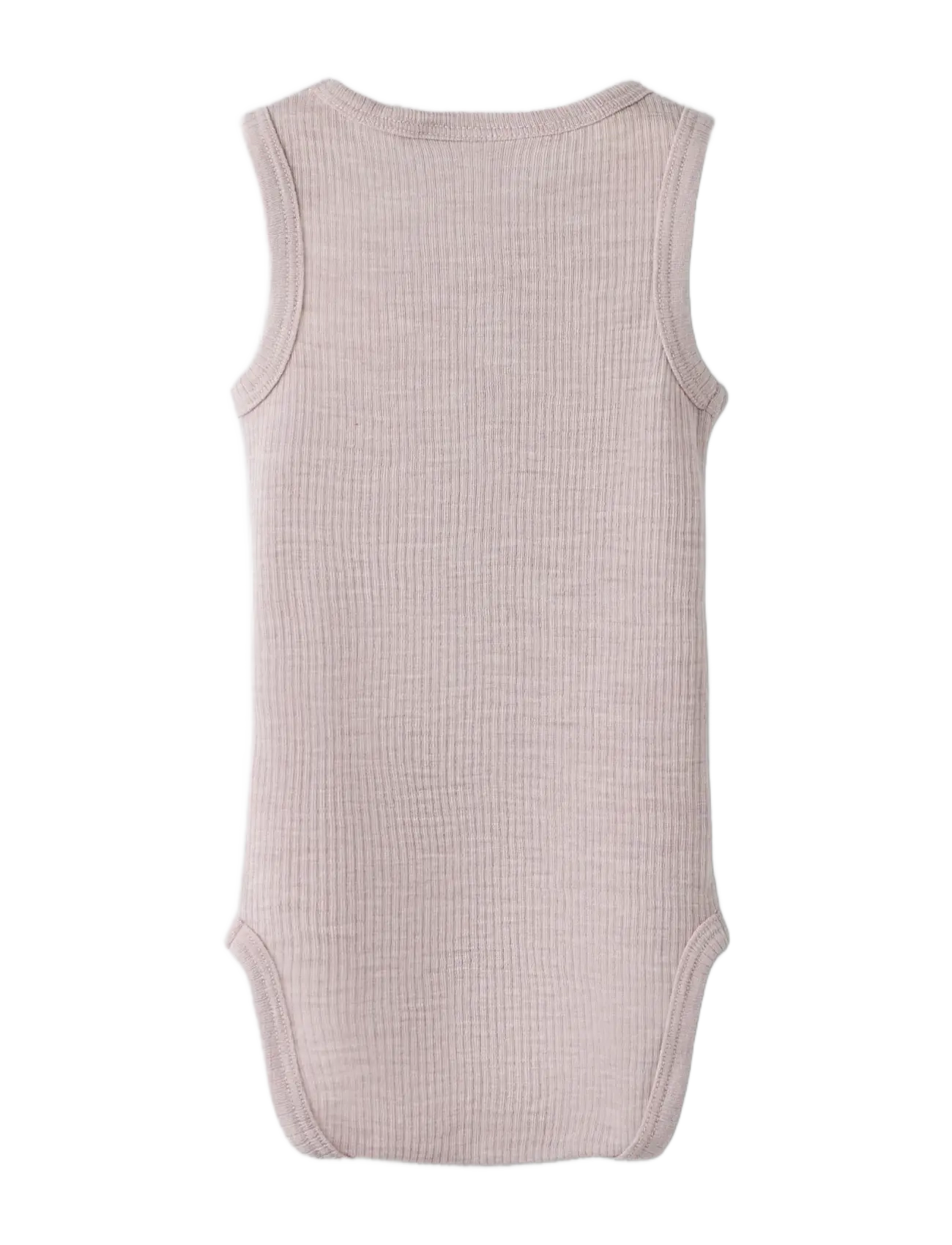 name it - NBNWAX WOOL RIB TANK BODY - uldundertøj baby - violet ice - 1