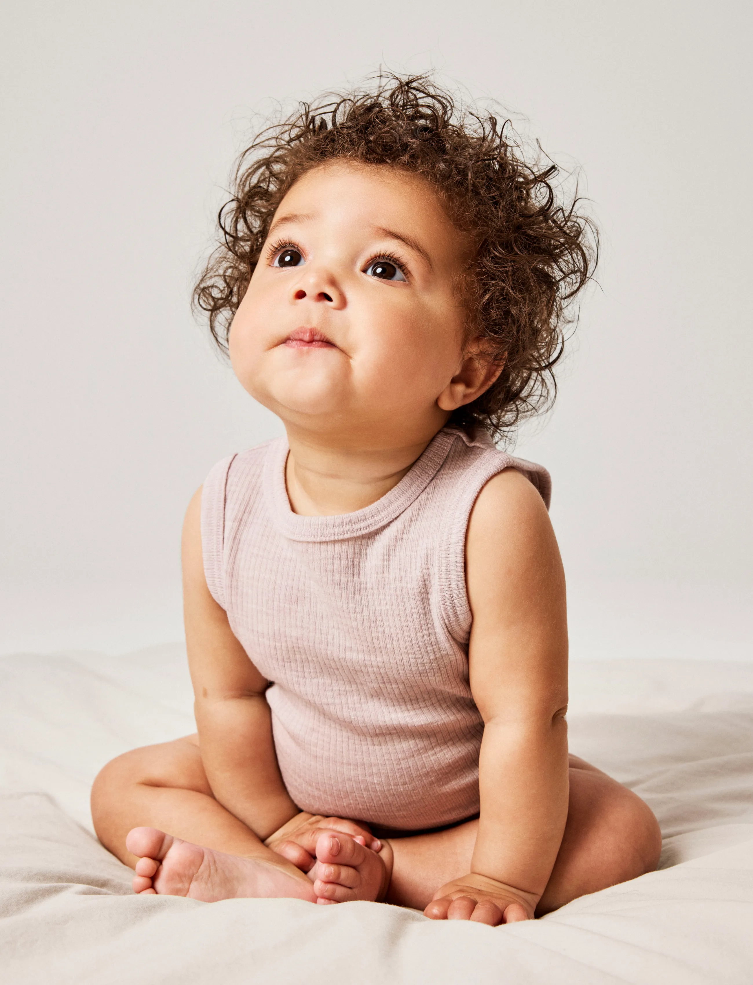 name it - NBNWAX WOOL RIB TANK BODY - uldundertøj baby - violet ice - 3