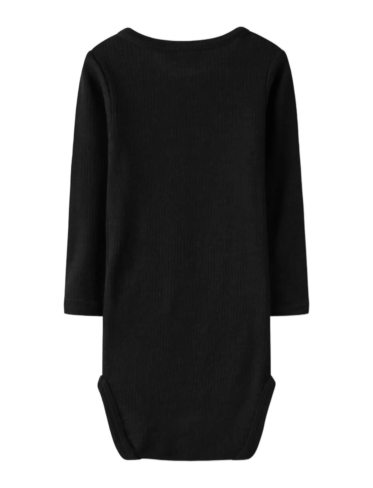 name it - NBNWAX WOOL RIB LS BODY NOOS - langerma samfellur - black - 2