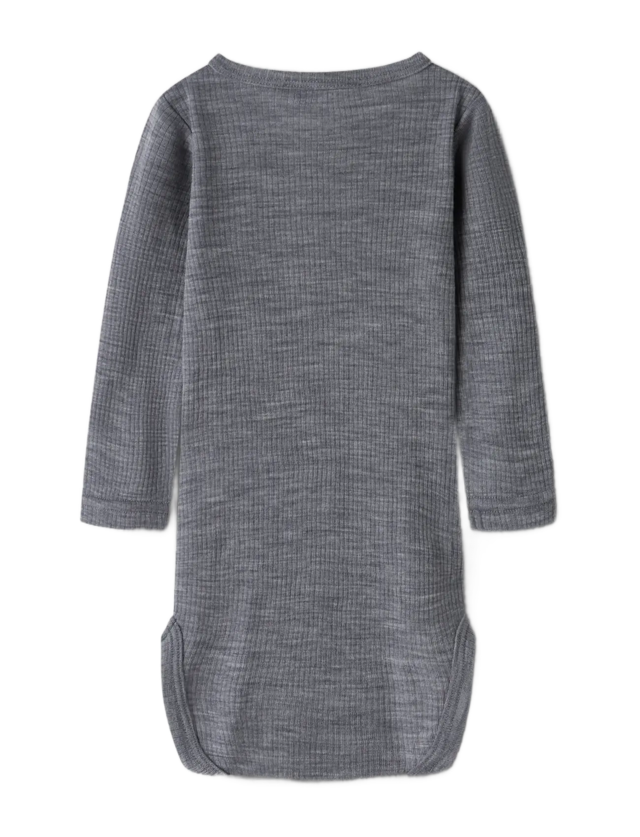 name it - NBNWAX WOOL RIB LS BODY NOOS - beebi alusriided - folkstone gray - 1