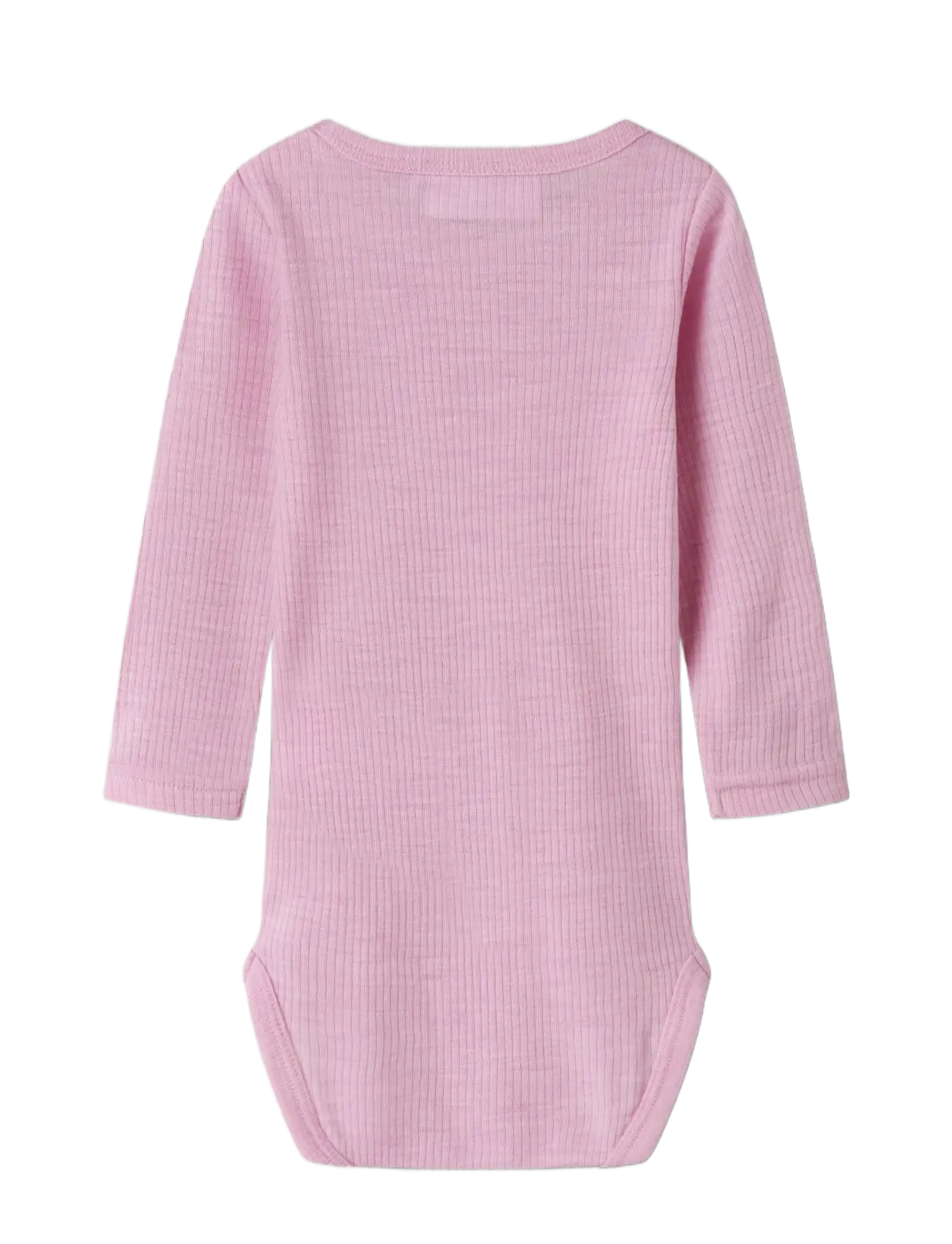name it - NBNWAX WOOL RIB LS BODY NOOS - underställ baby - full blooming pink - 1