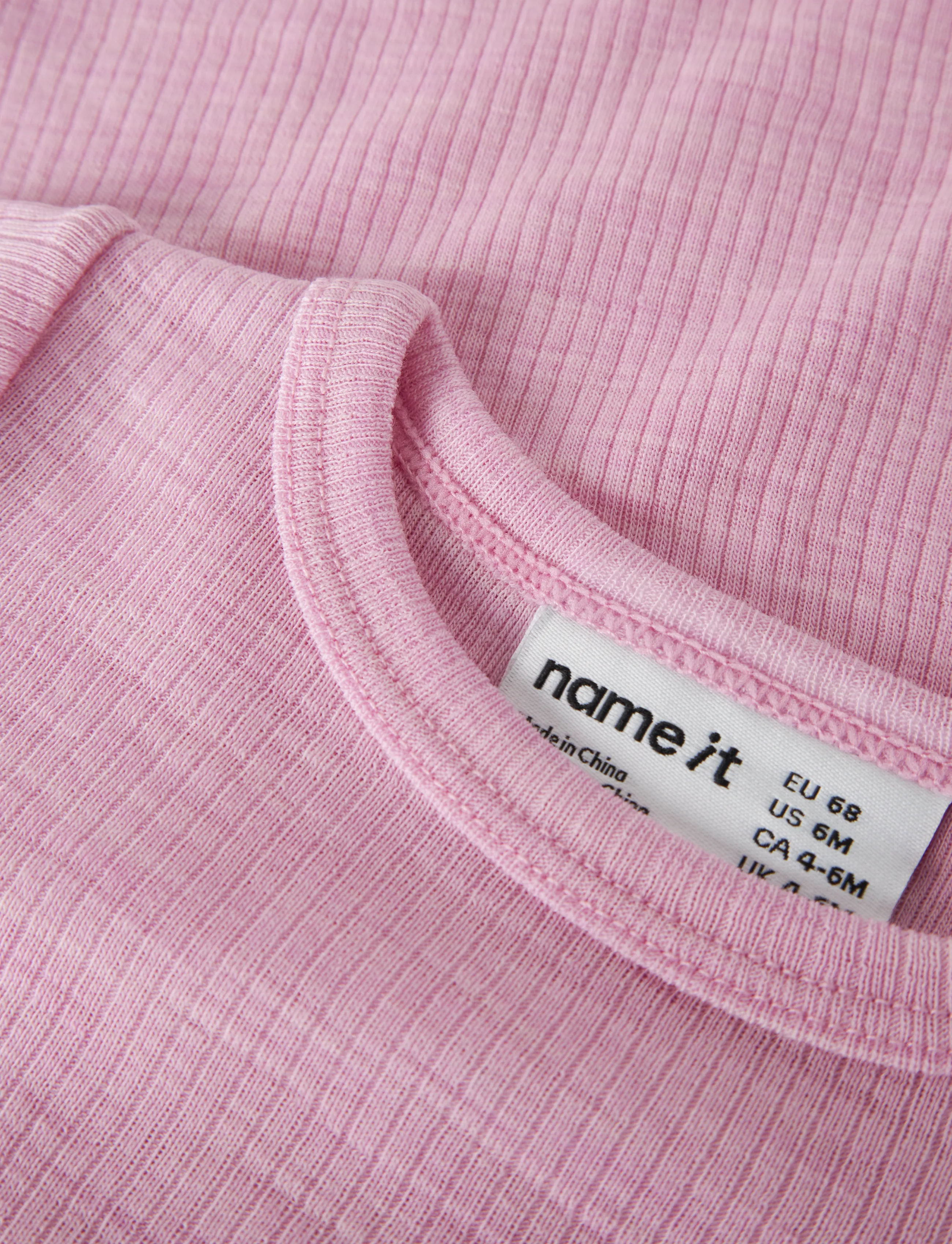 name it - NBNWAX WOOL RIB LS BODY NOOS - underställ baby - full blooming pink - 2