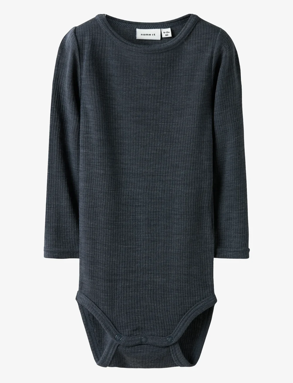 name it - NBNWAX WOOL RIB LS BODY NOOS - base layer baby - ombre blue - 0
