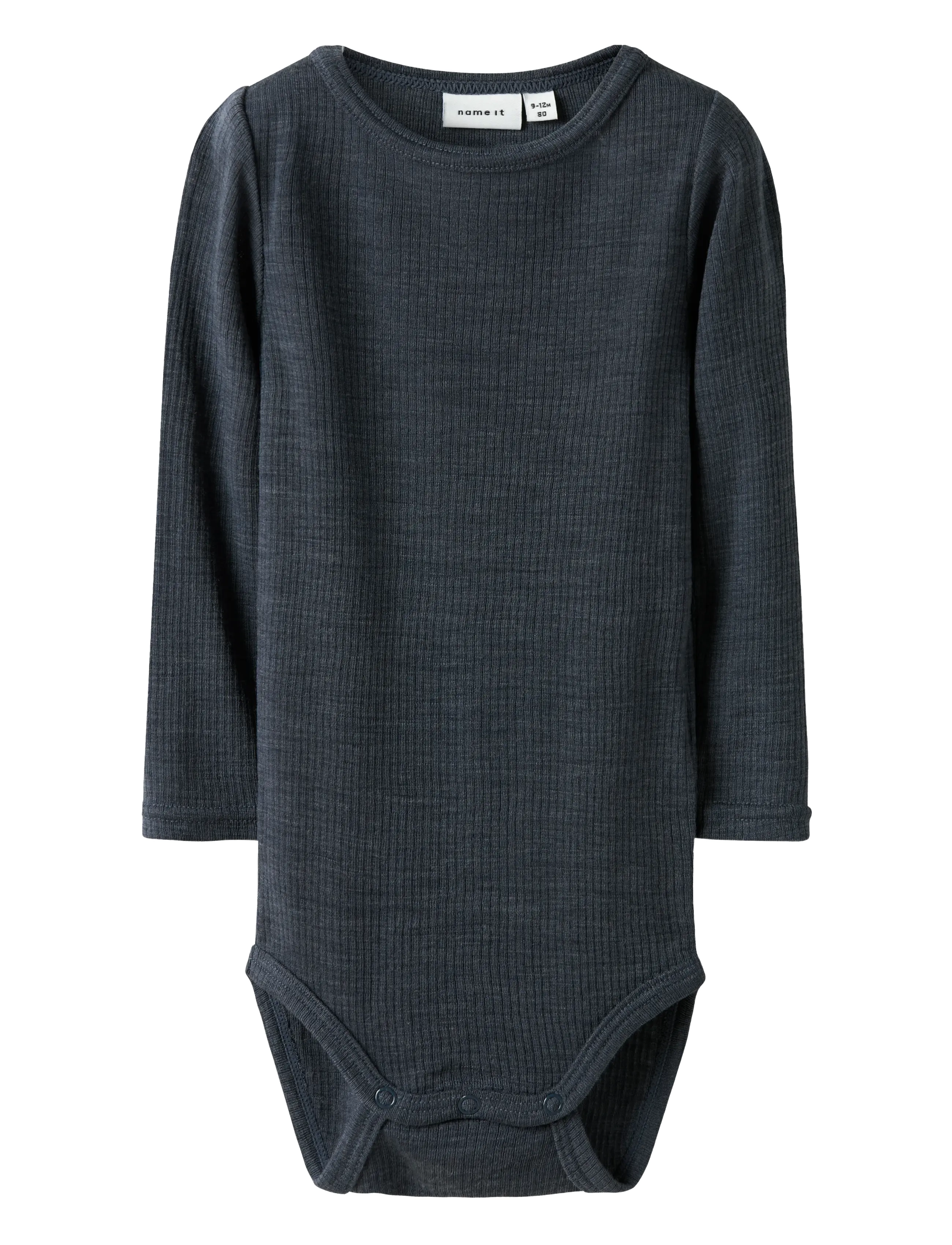 name it NBNWAX WOOL RIB LS BODY NOOS - Funktionsunterwäsche - OMBRE BLUE / navy