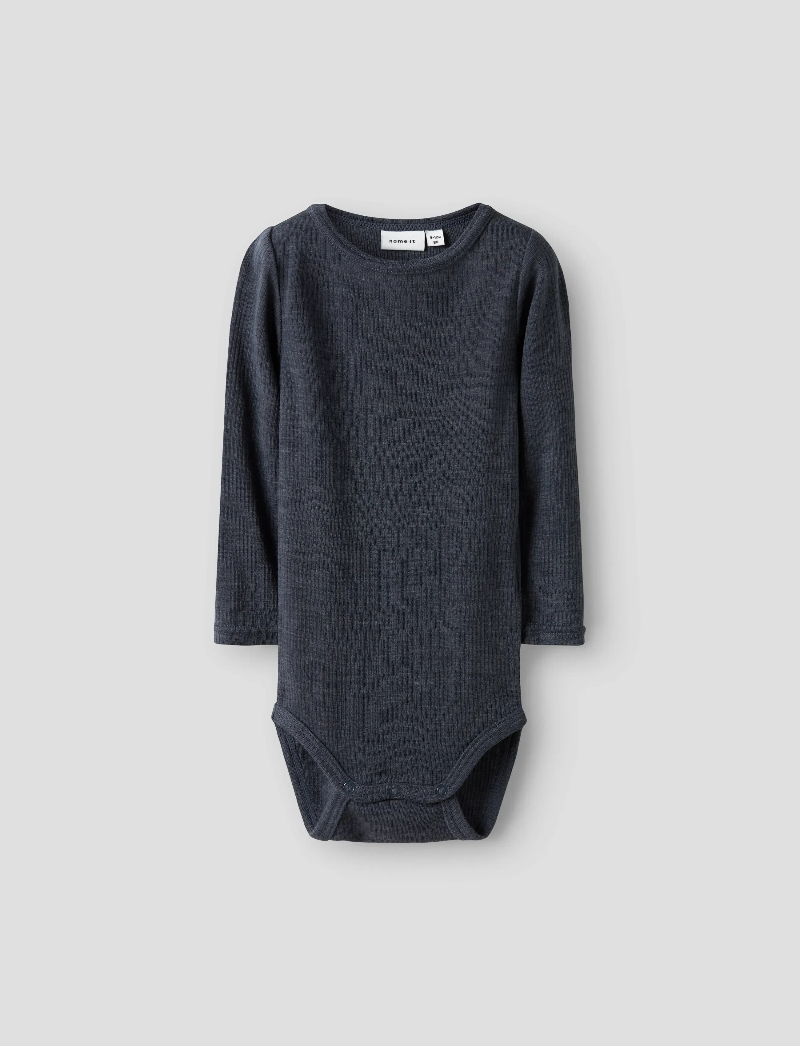 name it - NBNWAX WOOL RIB LS BODY NOOS - langerma samfellur - ombre blue - 3