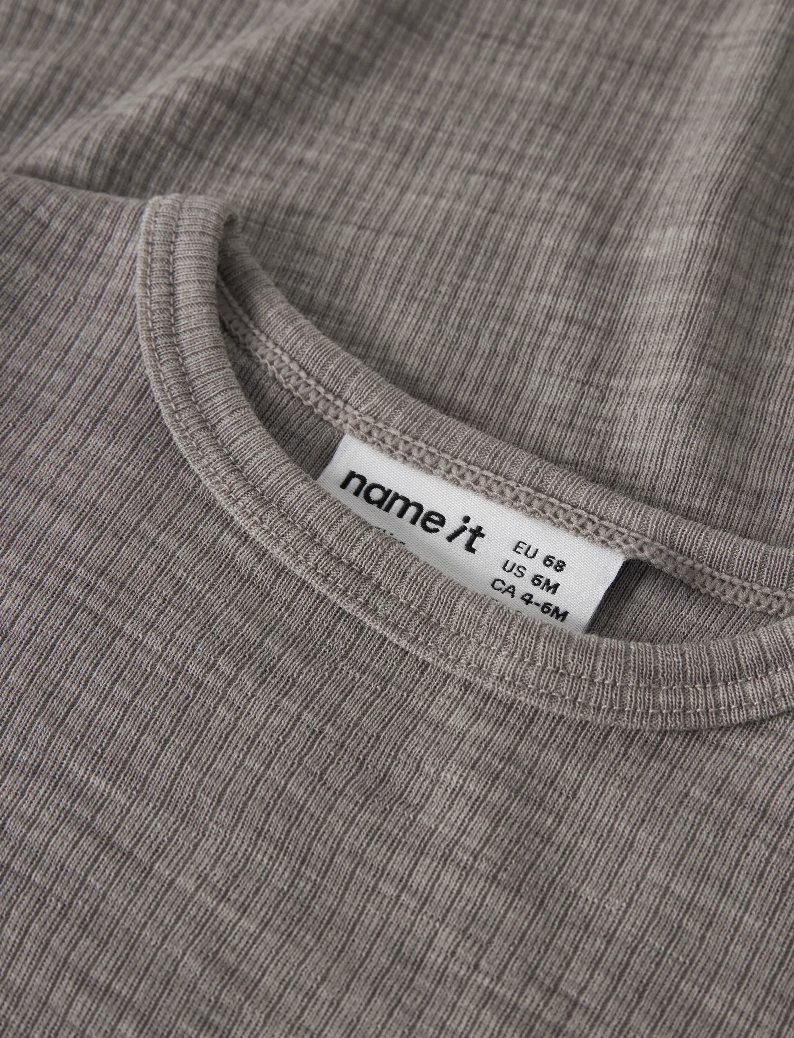 name it - NBNWAX WOOL RIB LS BODY NOOS - beebi alusriided - satellite - 3