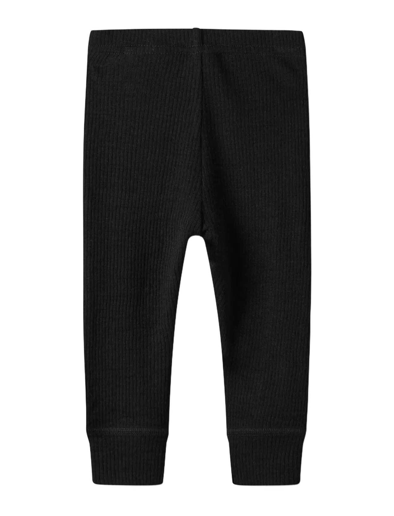name it - NBNWAX WOOL RIB LEGGING NOOS - uldundertøj baby - black - 2
