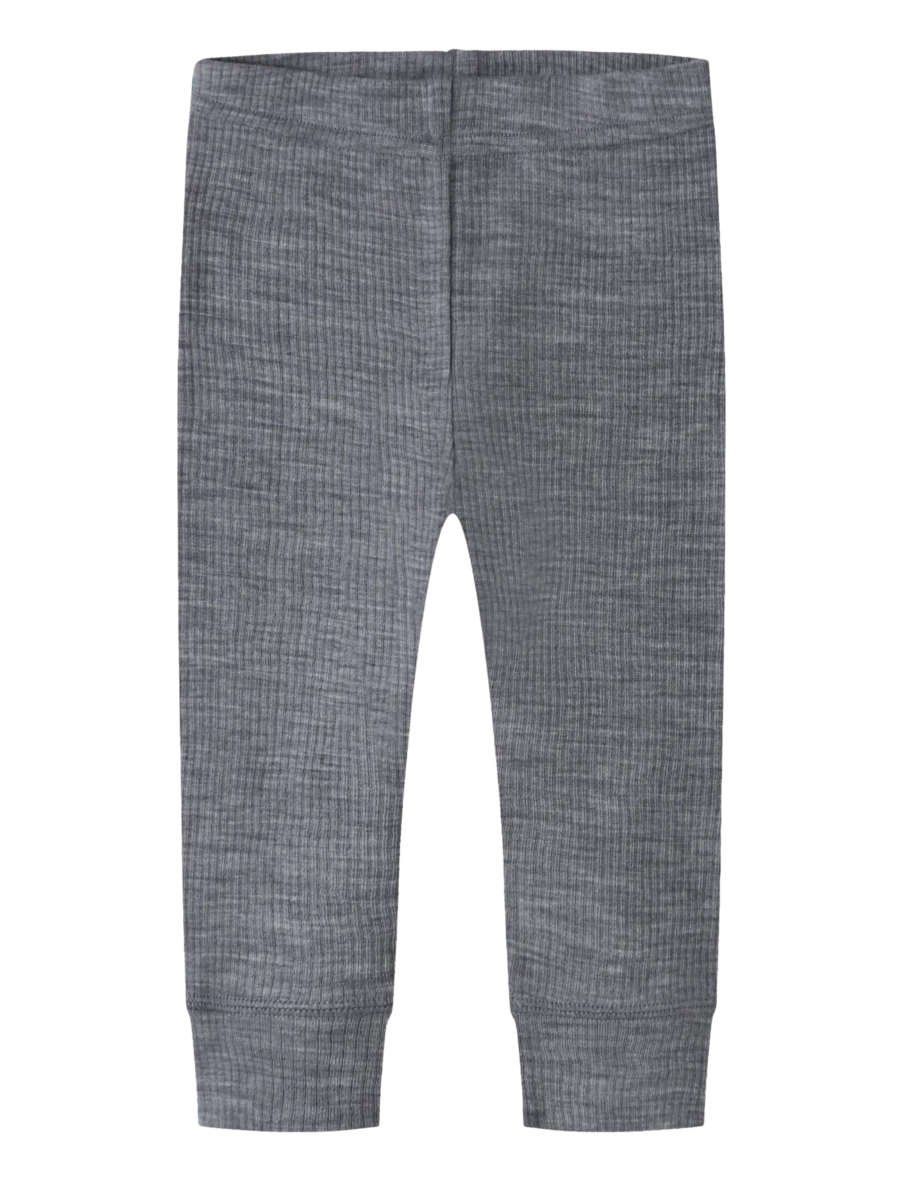 name it Nbnwax Wool Rib Legging Noos, Børn, Uld Rib Leggings, Grå, Str: 86